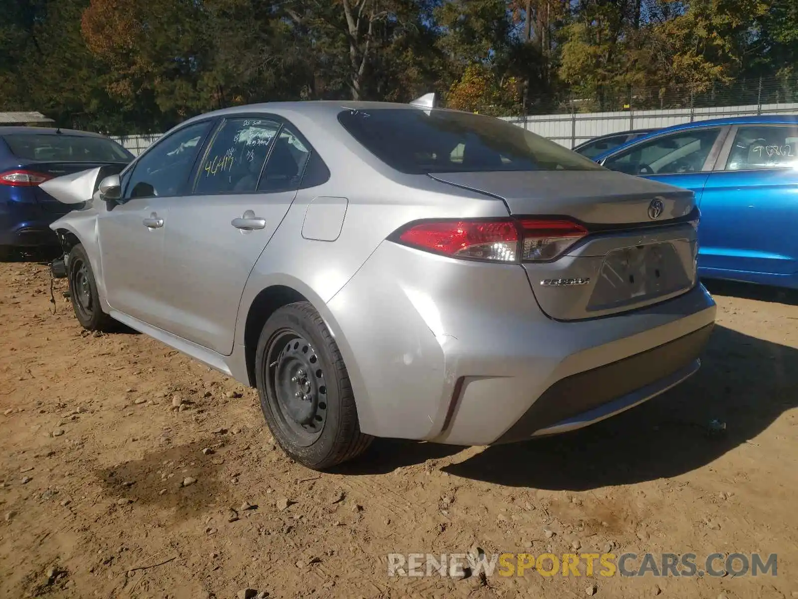 3 Photograph of a damaged car JTDEPRAE1LJ035256 TOYOTA COROLLA 2020