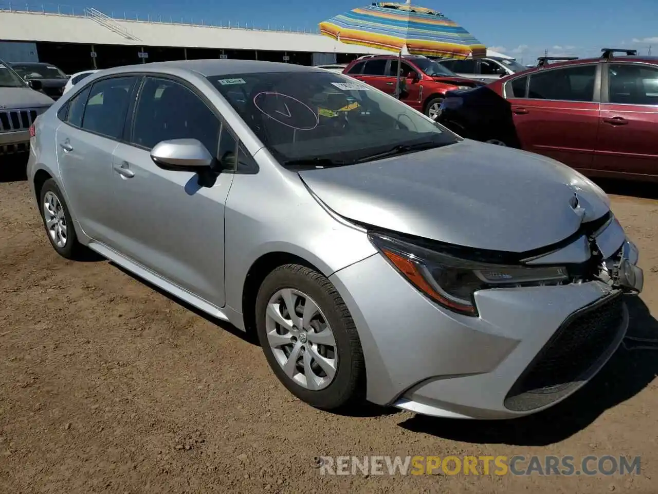 4 Photograph of a damaged car JTDEPRAE1LJ035273 TOYOTA COROLLA 2020