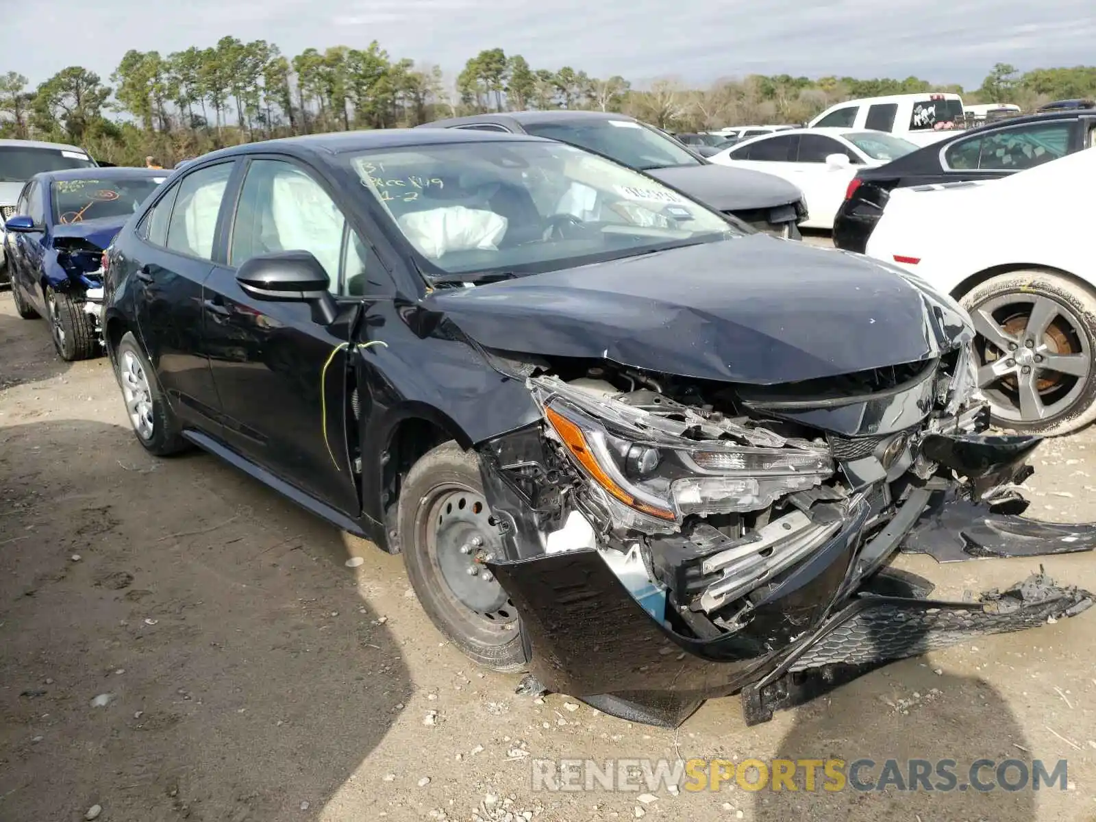 1 Photograph of a damaged car JTDEPRAE1LJ035287 TOYOTA COROLLA 2020