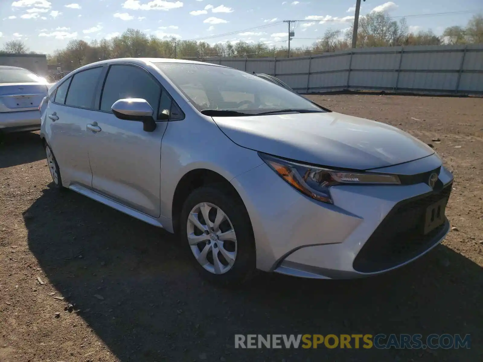 1 Photograph of a damaged car JTDEPRAE1LJ035838 TOYOTA COROLLA 2020