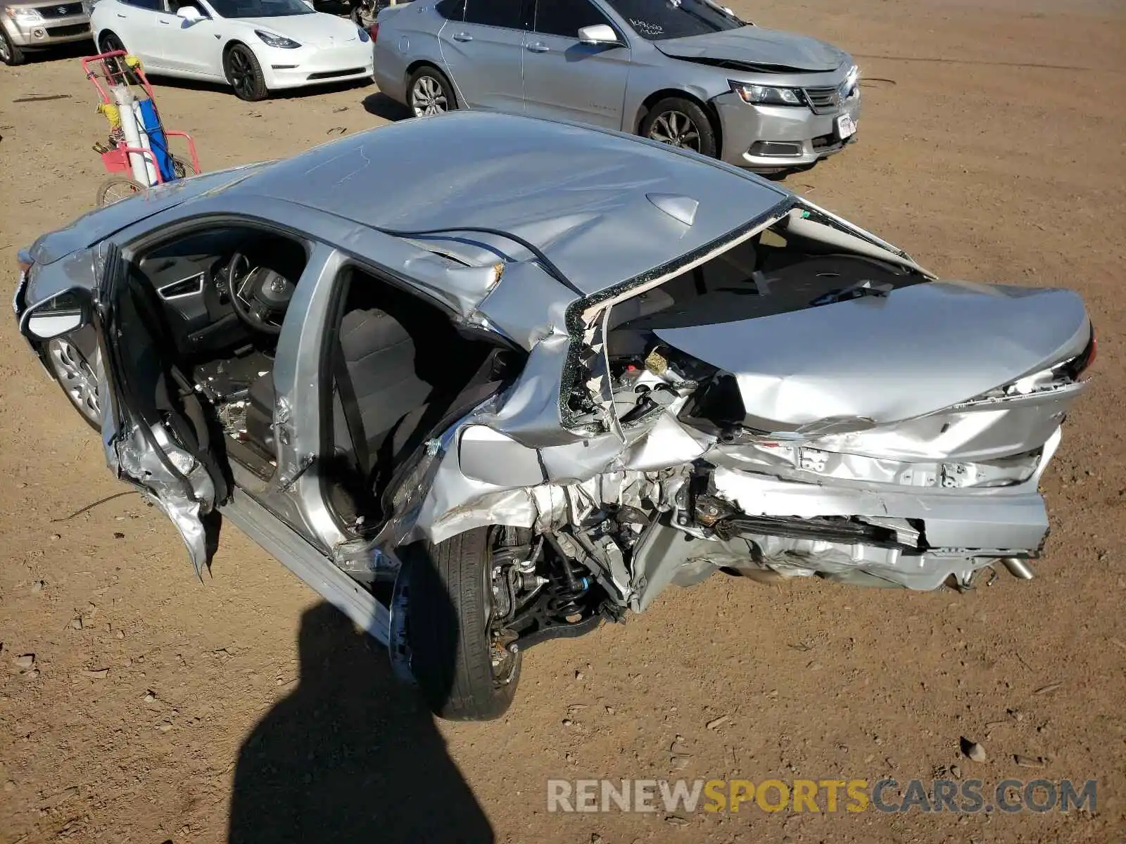 9 Photograph of a damaged car JTDEPRAE1LJ035838 TOYOTA COROLLA 2020