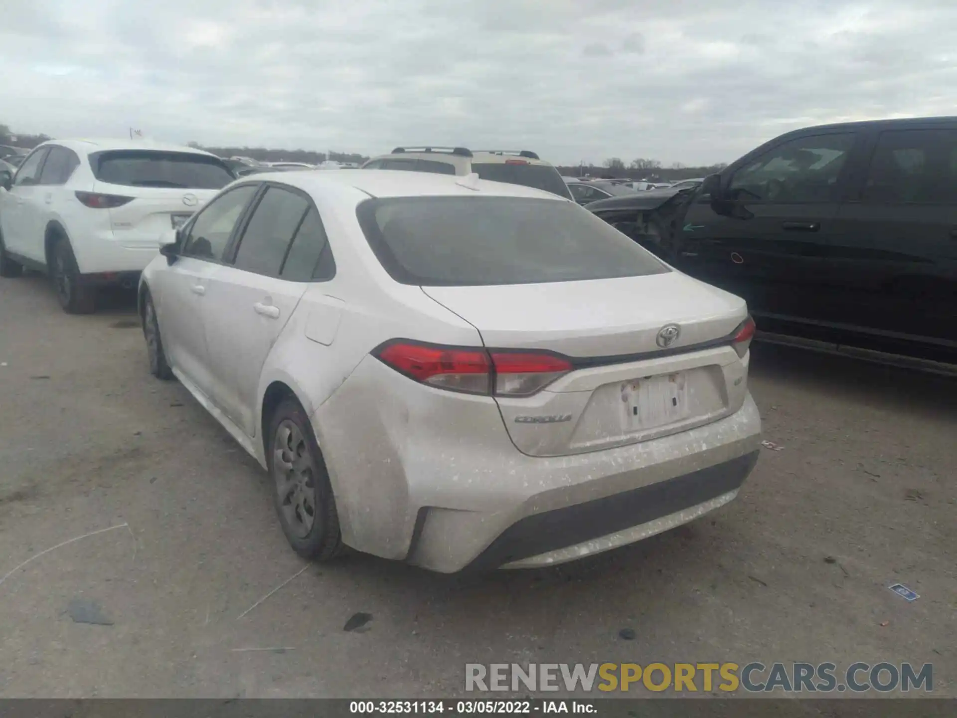 3 Photograph of a damaged car JTDEPRAE1LJ035855 TOYOTA COROLLA 2020