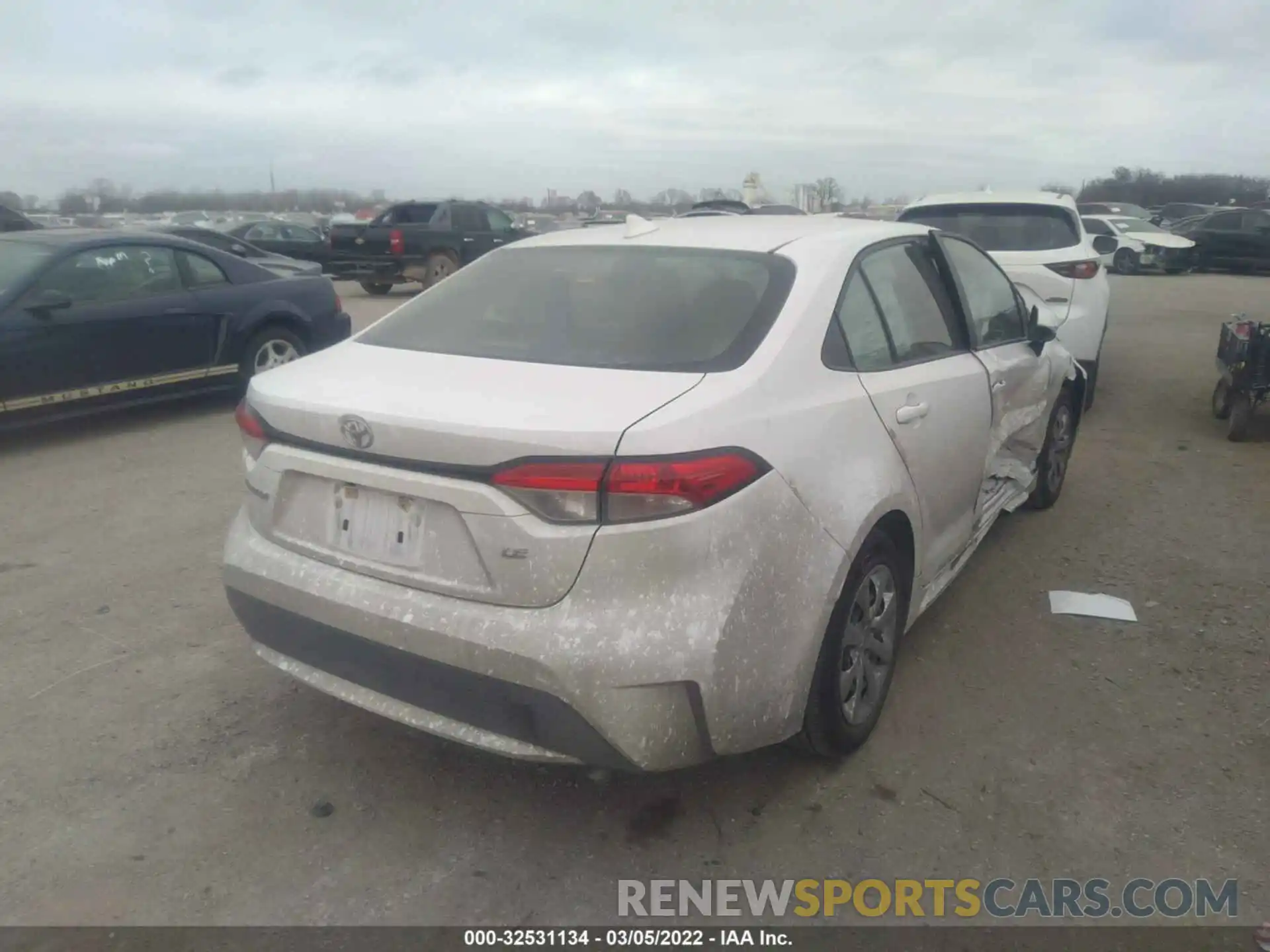 4 Фотография поврежденного автомобиля JTDEPRAE1LJ035855 TOYOTA COROLLA 2020