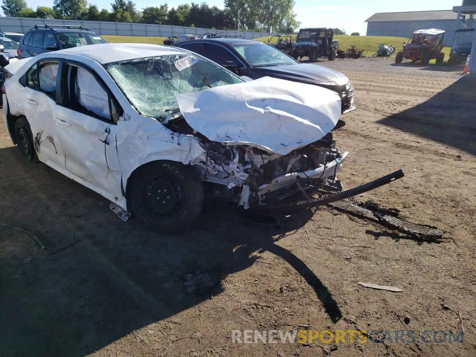 1 Photograph of a damaged car JTDEPRAE1LJ036066 TOYOTA COROLLA 2020