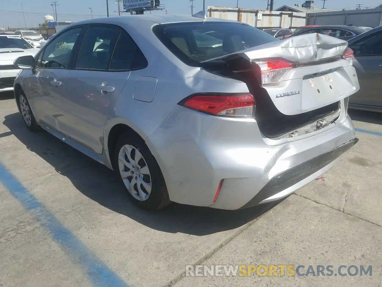 3 Photograph of a damaged car JTDEPRAE1LJ036164 TOYOTA COROLLA 2020