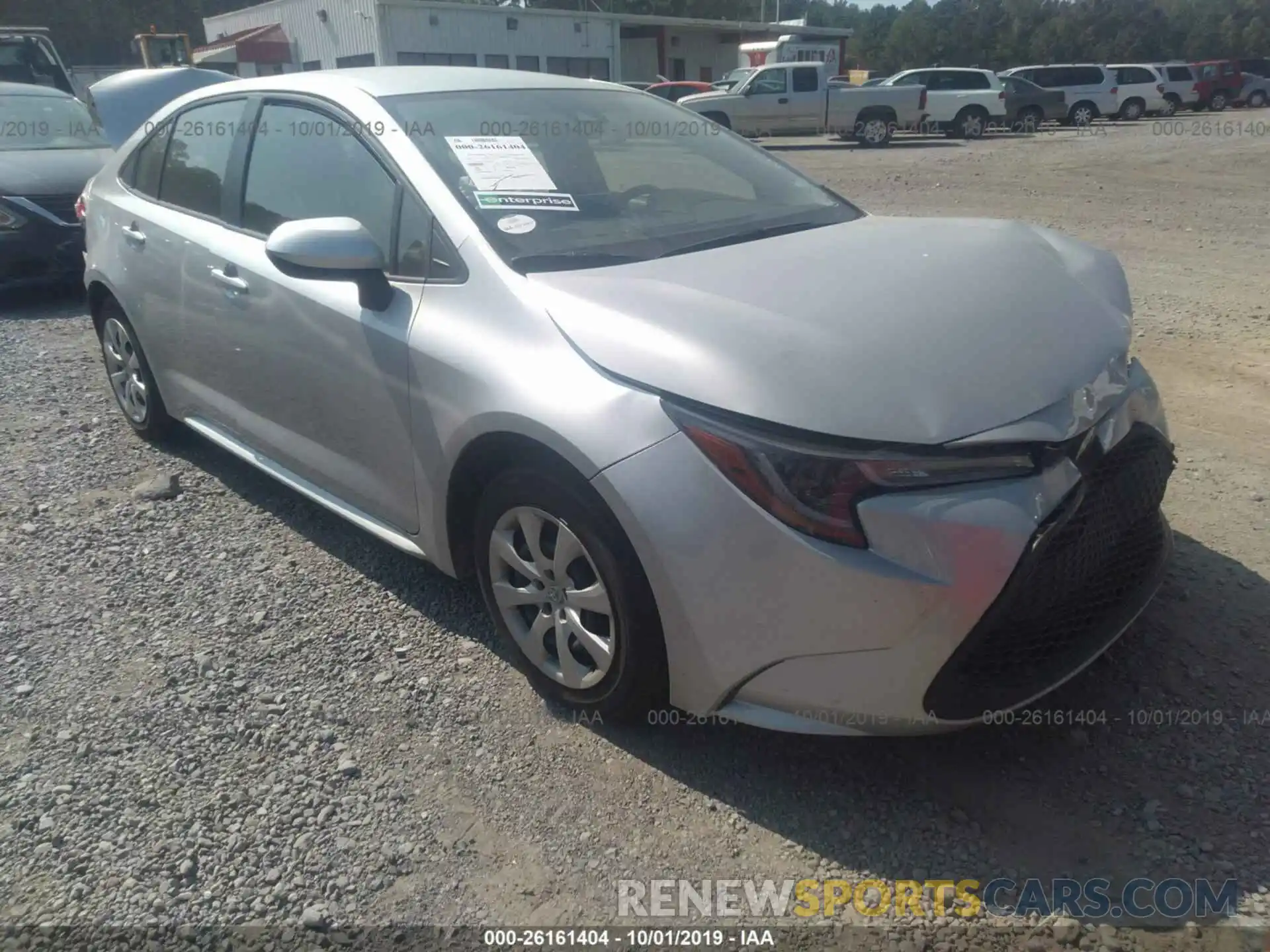 1 Photograph of a damaged car JTDEPRAE1LJ036312 TOYOTA COROLLA 2020