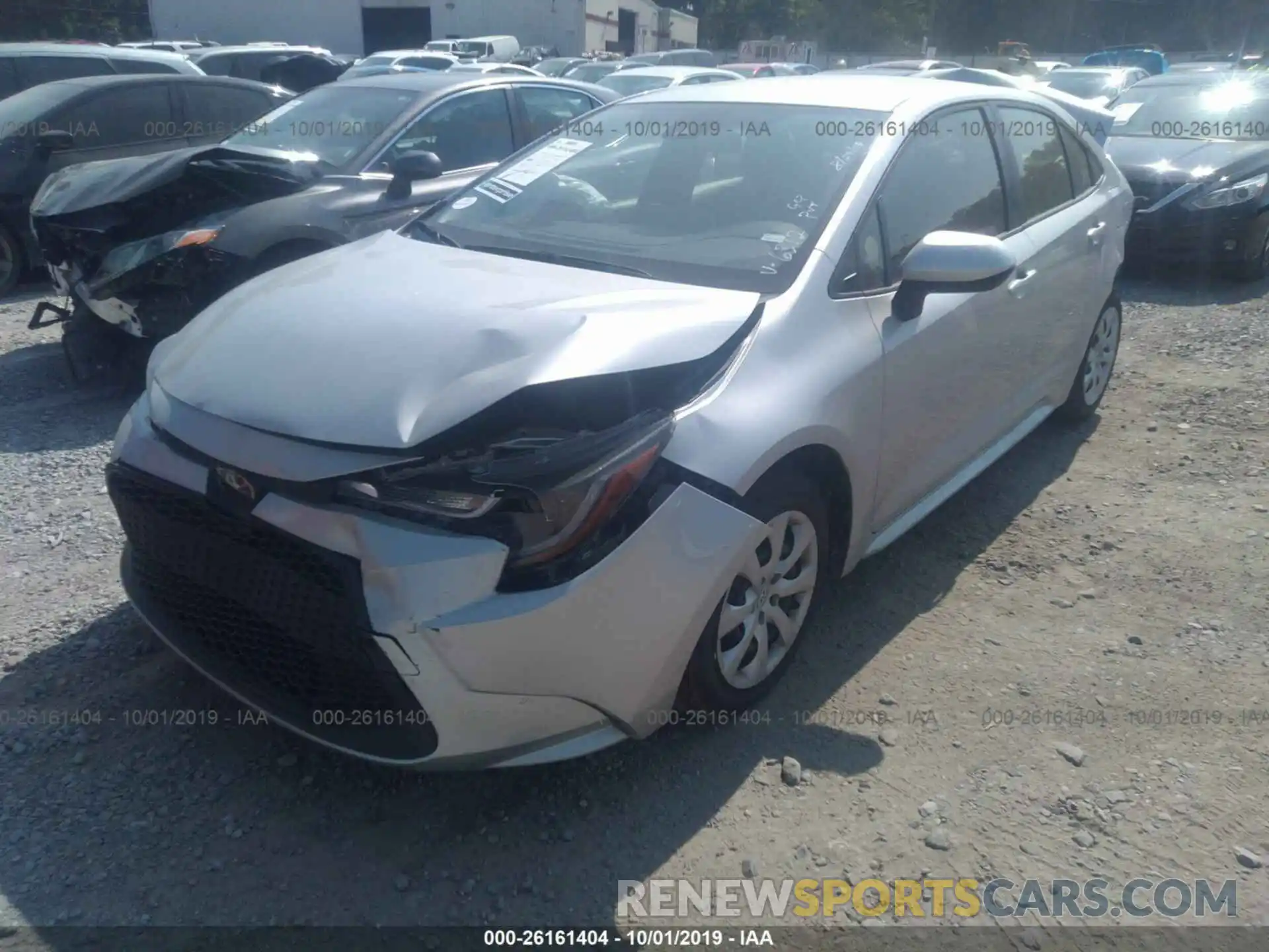 2 Photograph of a damaged car JTDEPRAE1LJ036312 TOYOTA COROLLA 2020