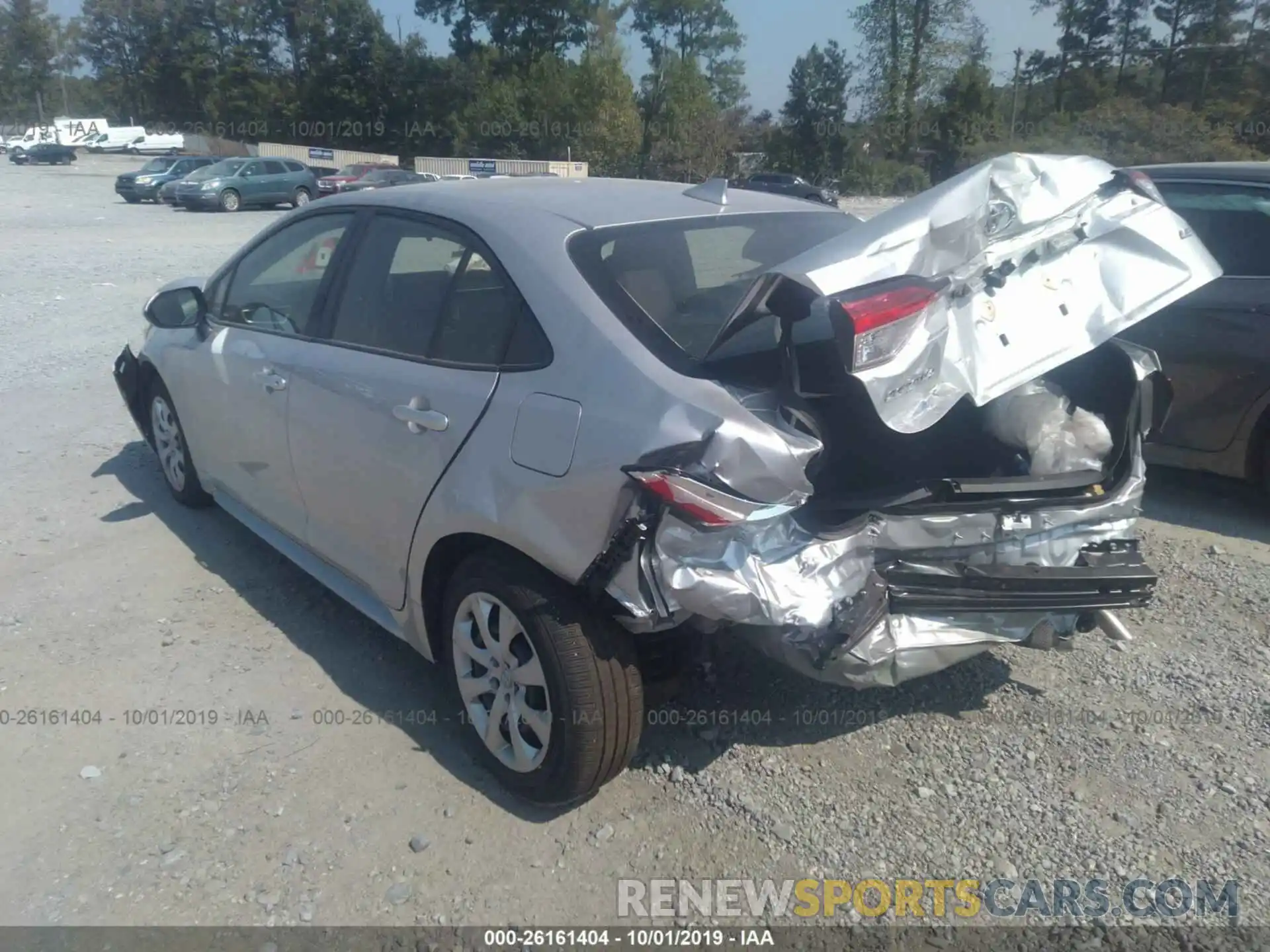 3 Photograph of a damaged car JTDEPRAE1LJ036312 TOYOTA COROLLA 2020