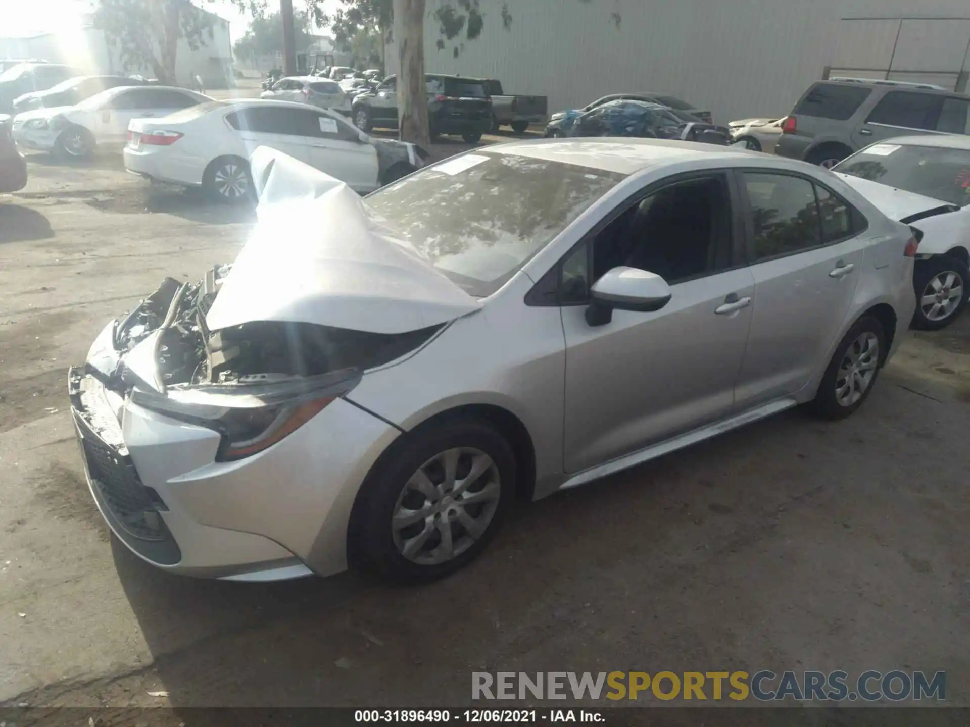 2 Photograph of a damaged car JTDEPRAE1LJ036455 TOYOTA COROLLA 2020