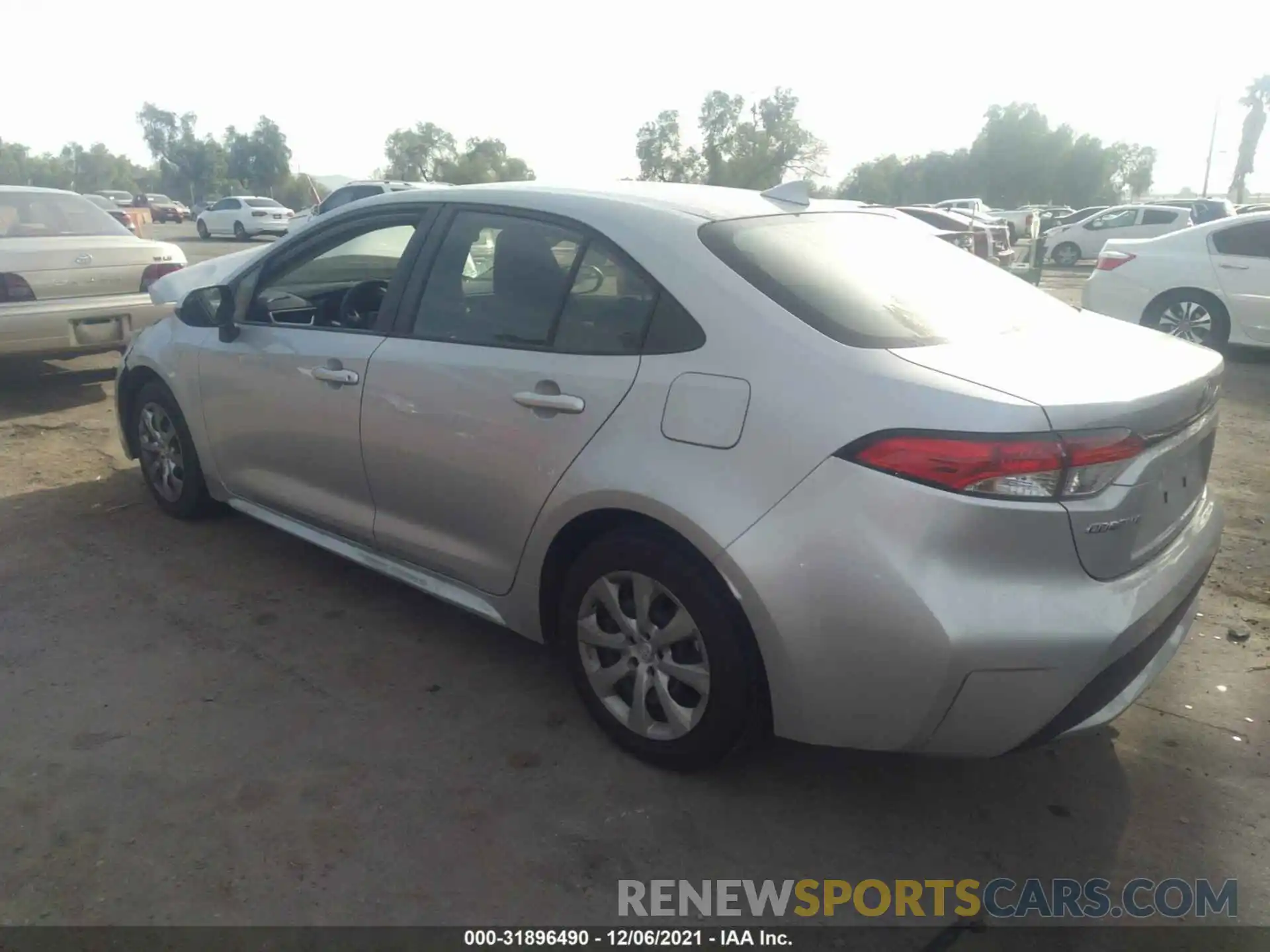 3 Photograph of a damaged car JTDEPRAE1LJ036455 TOYOTA COROLLA 2020