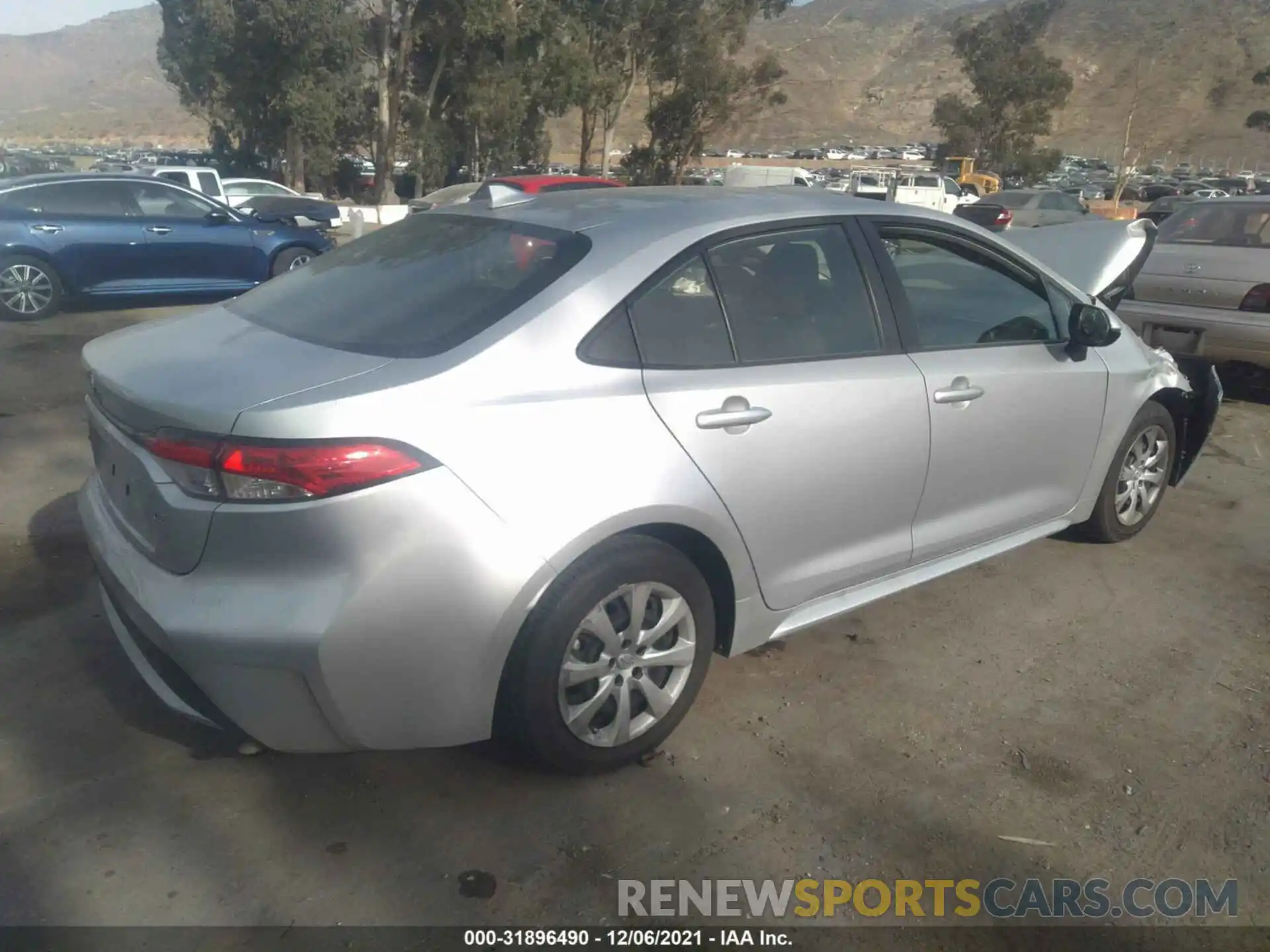 4 Photograph of a damaged car JTDEPRAE1LJ036455 TOYOTA COROLLA 2020