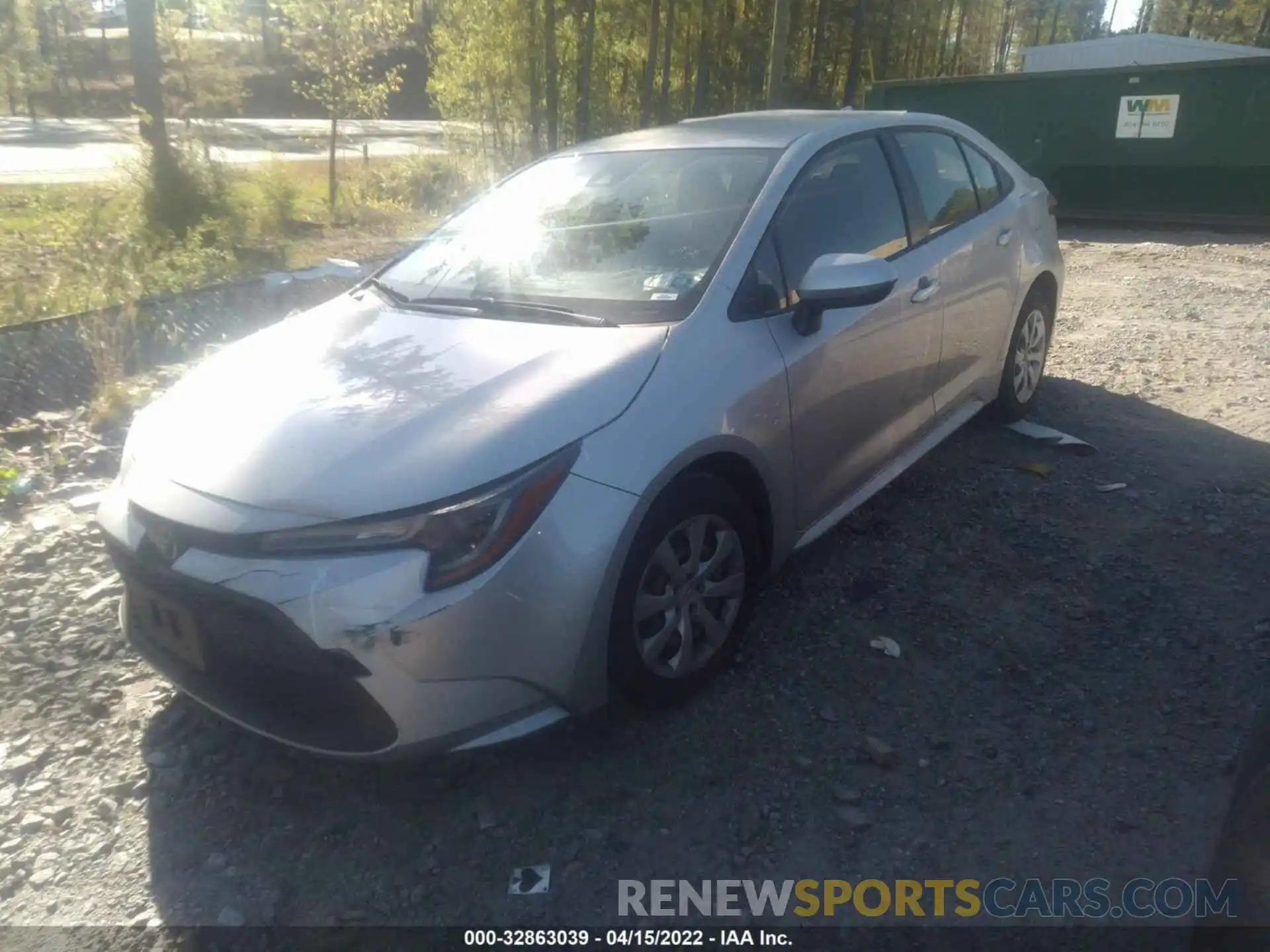 2 Photograph of a damaged car JTDEPRAE1LJ036679 TOYOTA COROLLA 2020