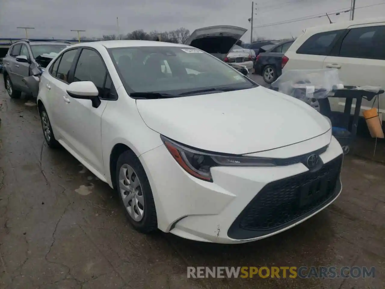 1 Photograph of a damaged car JTDEPRAE1LJ036777 TOYOTA COROLLA 2020