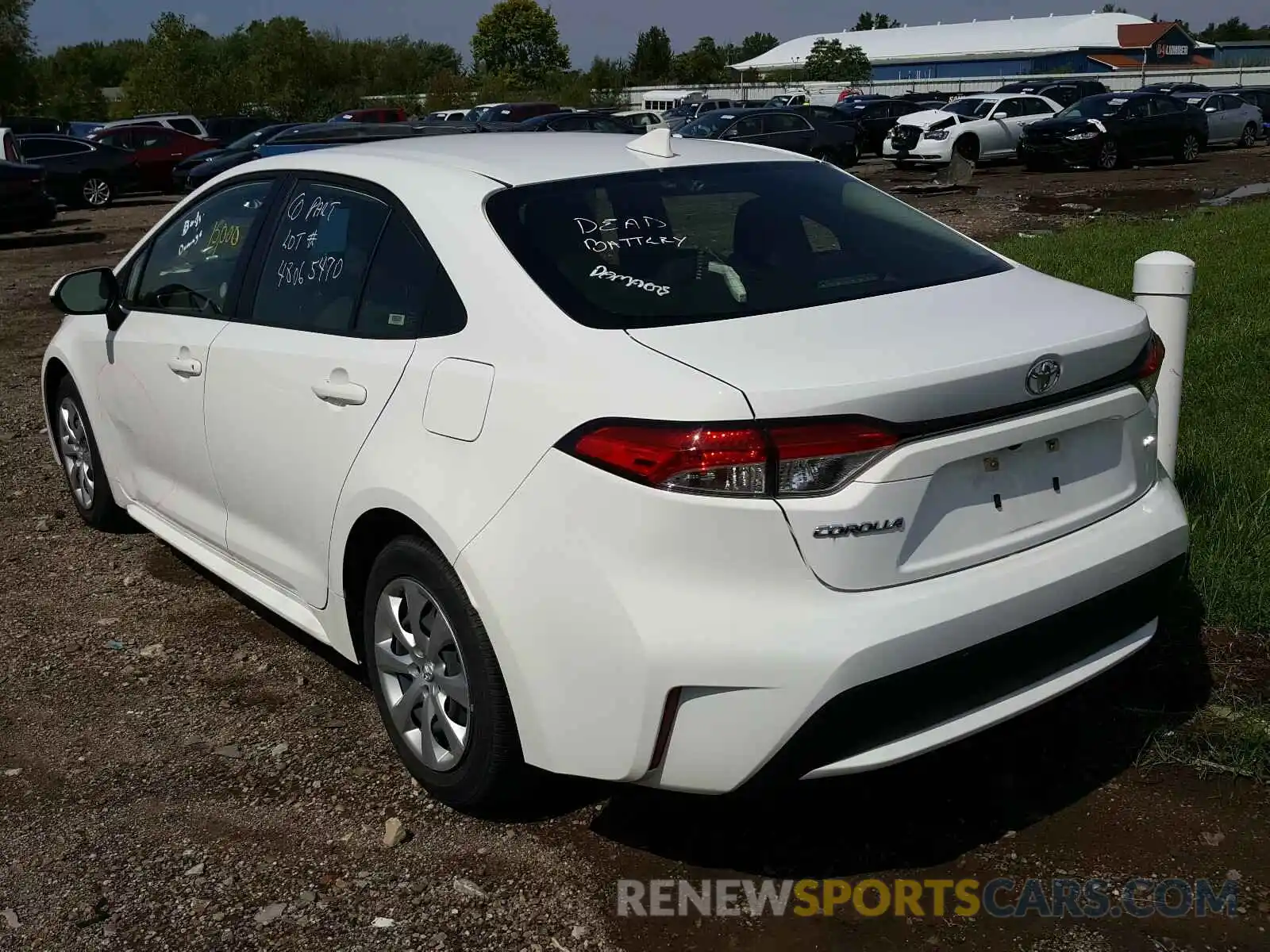 3 Photograph of a damaged car JTDEPRAE1LJ037136 TOYOTA COROLLA 2020