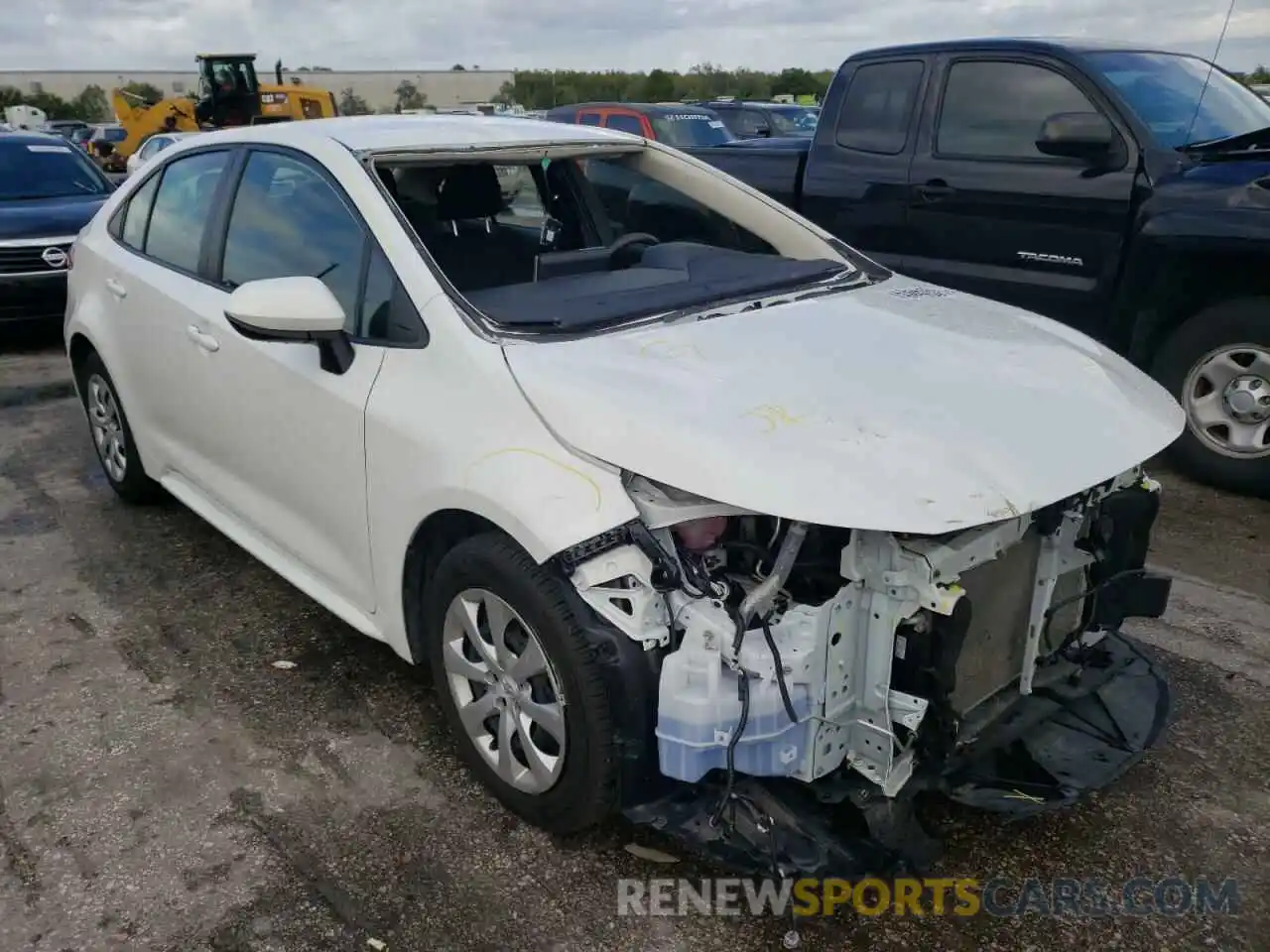 1 Photograph of a damaged car JTDEPRAE1LJ037377 TOYOTA COROLLA 2020