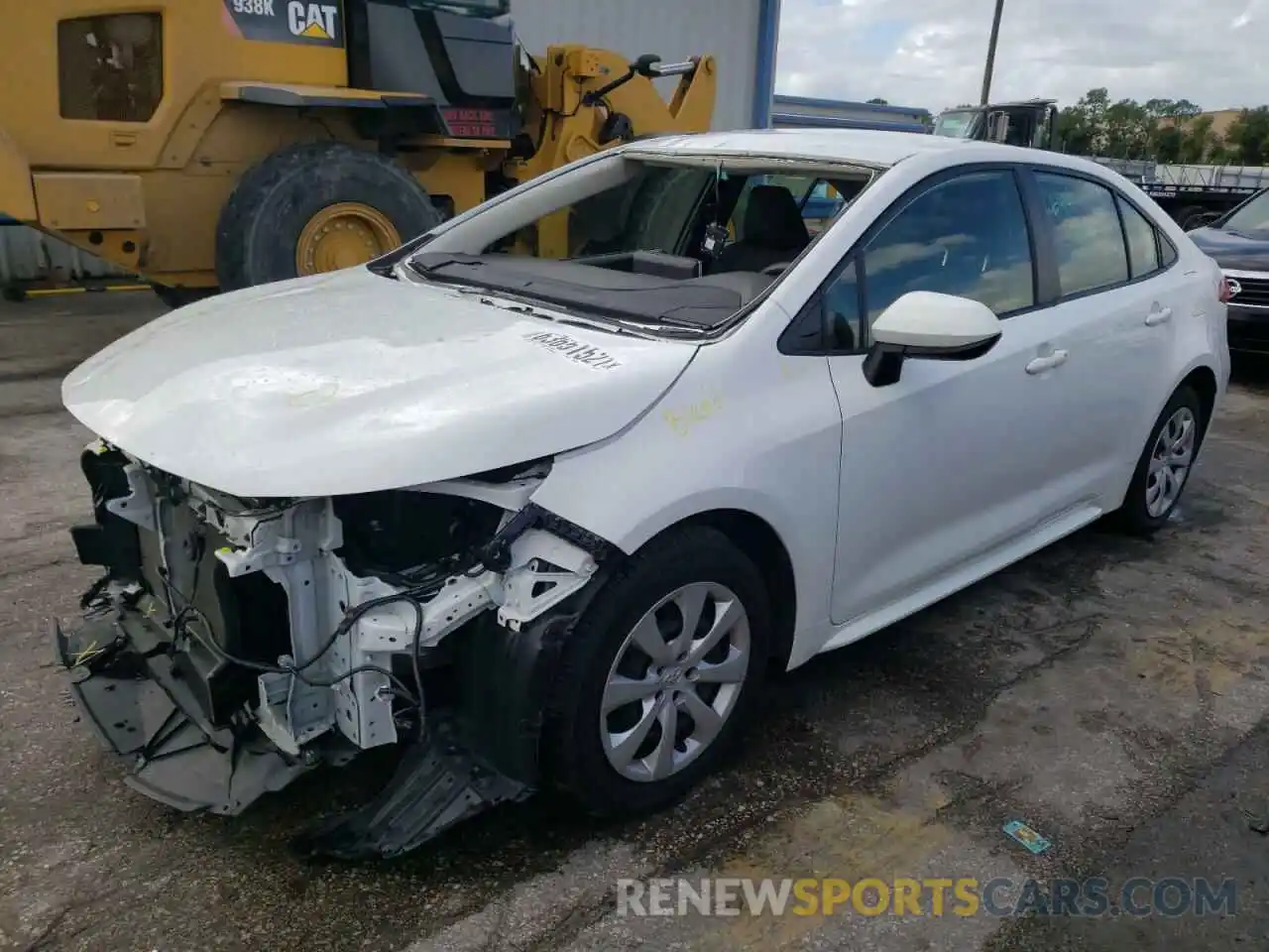 2 Photograph of a damaged car JTDEPRAE1LJ037377 TOYOTA COROLLA 2020