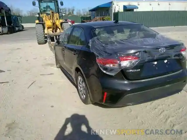 3 Photograph of a damaged car JTDEPRAE1LJ037413 TOYOTA COROLLA 2020