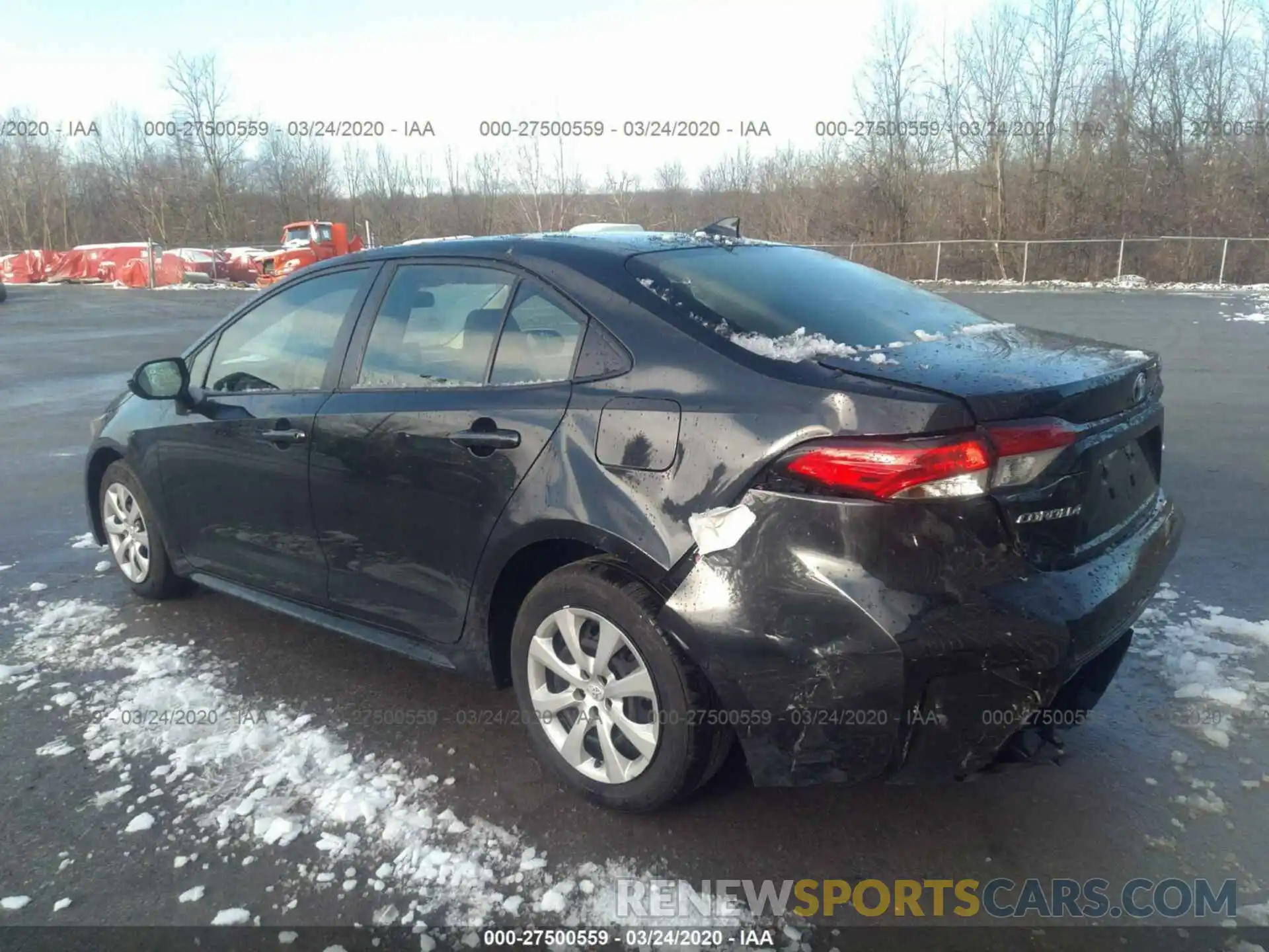 3 Photograph of a damaged car JTDEPRAE1LJ037671 TOYOTA COROLLA 2020