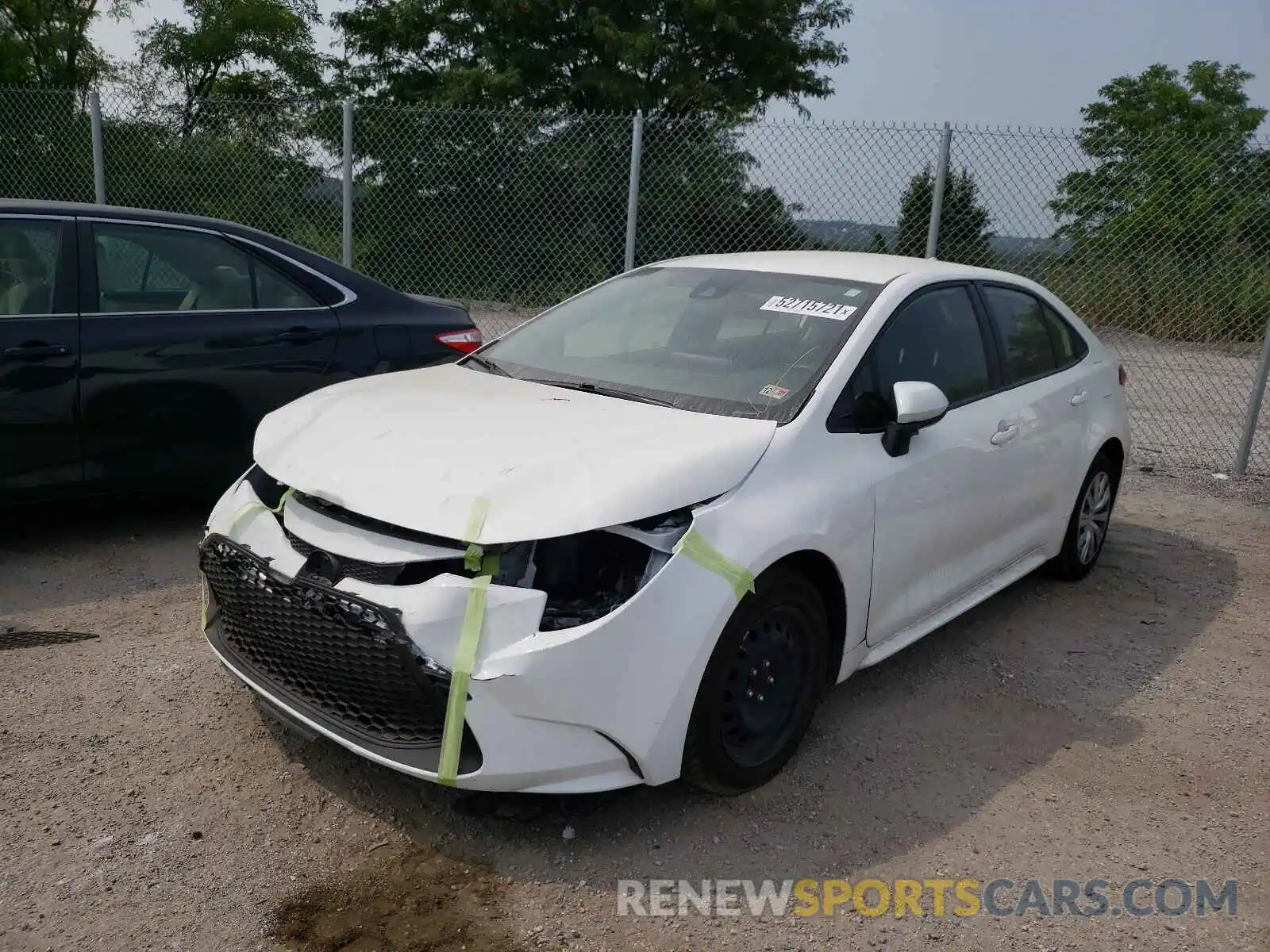 2 Photograph of a damaged car JTDEPRAE1LJ037816 TOYOTA COROLLA 2020