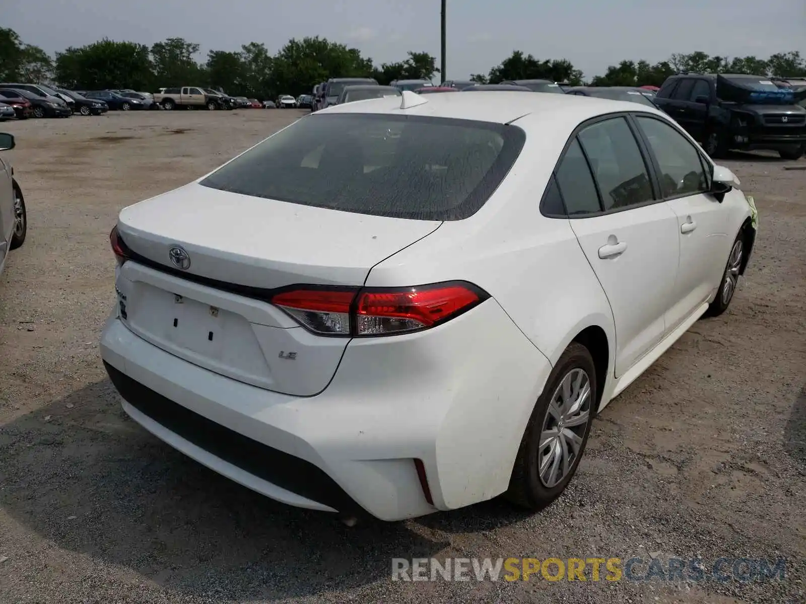 4 Photograph of a damaged car JTDEPRAE1LJ037816 TOYOTA COROLLA 2020