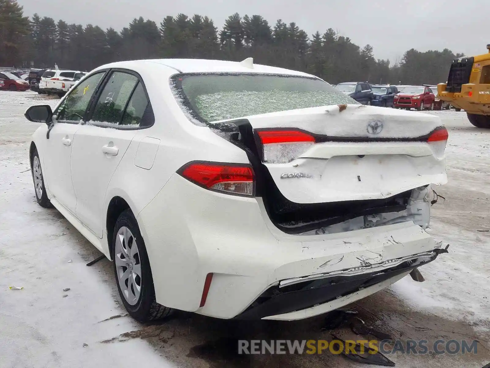 3 Photograph of a damaged car JTDEPRAE1LJ037847 TOYOTA COROLLA 2020