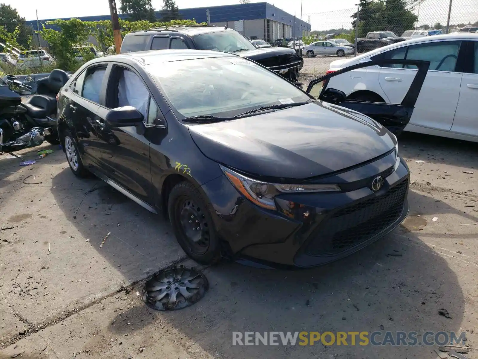 1 Photograph of a damaged car JTDEPRAE1LJ037895 TOYOTA COROLLA 2020