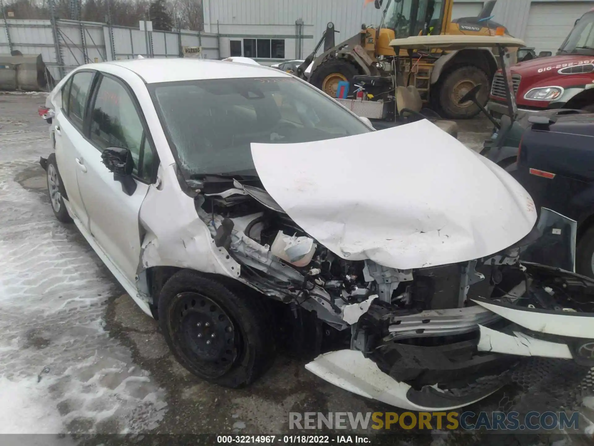 1 Photograph of a damaged car JTDEPRAE1LJ037962 TOYOTA COROLLA 2020