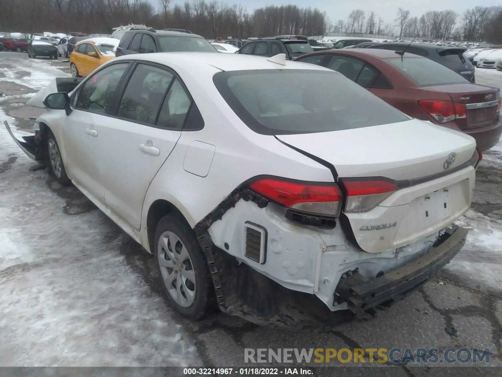 3 Photograph of a damaged car JTDEPRAE1LJ037962 TOYOTA COROLLA 2020