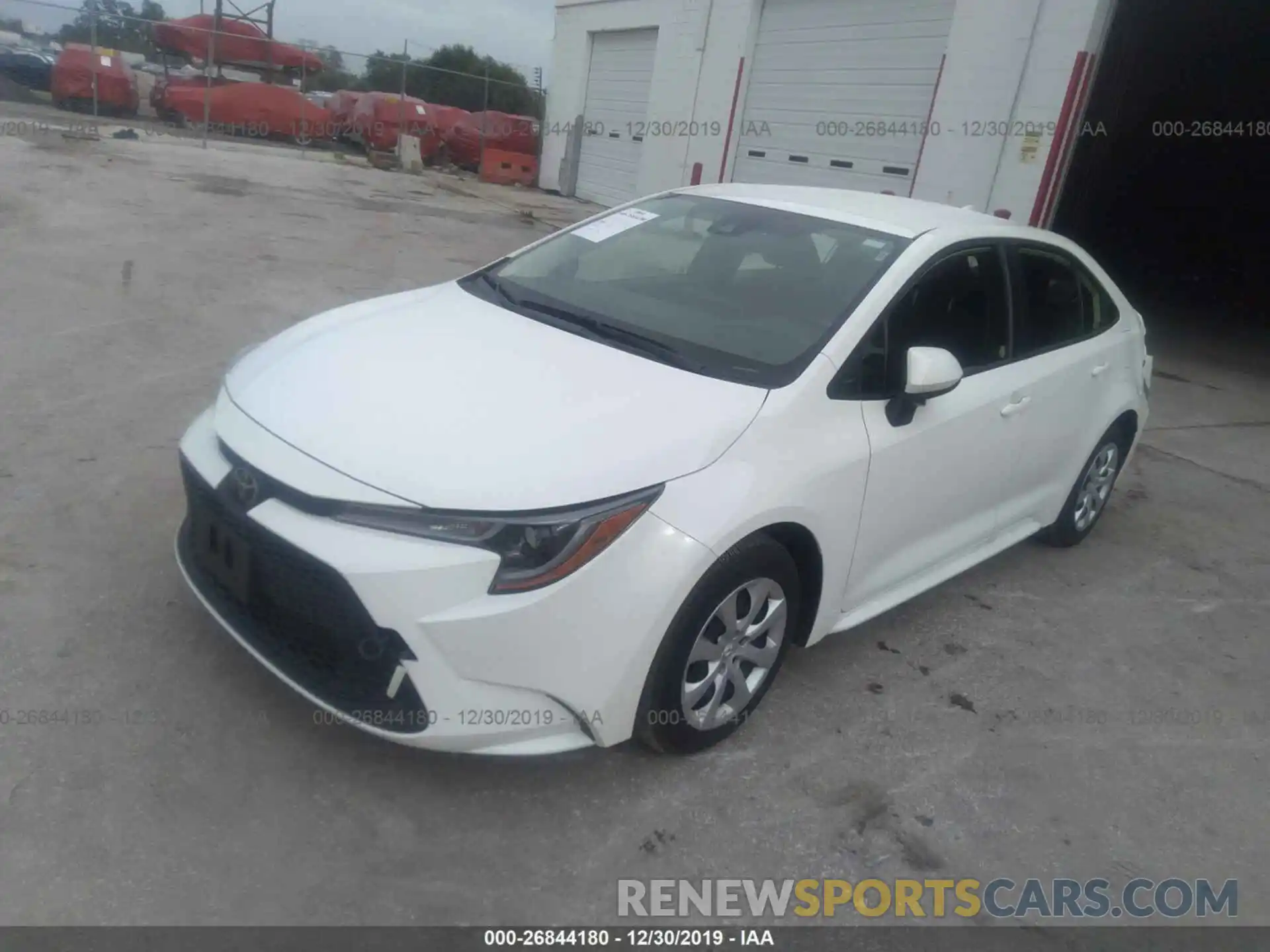 2 Photograph of a damaged car JTDEPRAE1LJ038089 TOYOTA COROLLA 2020