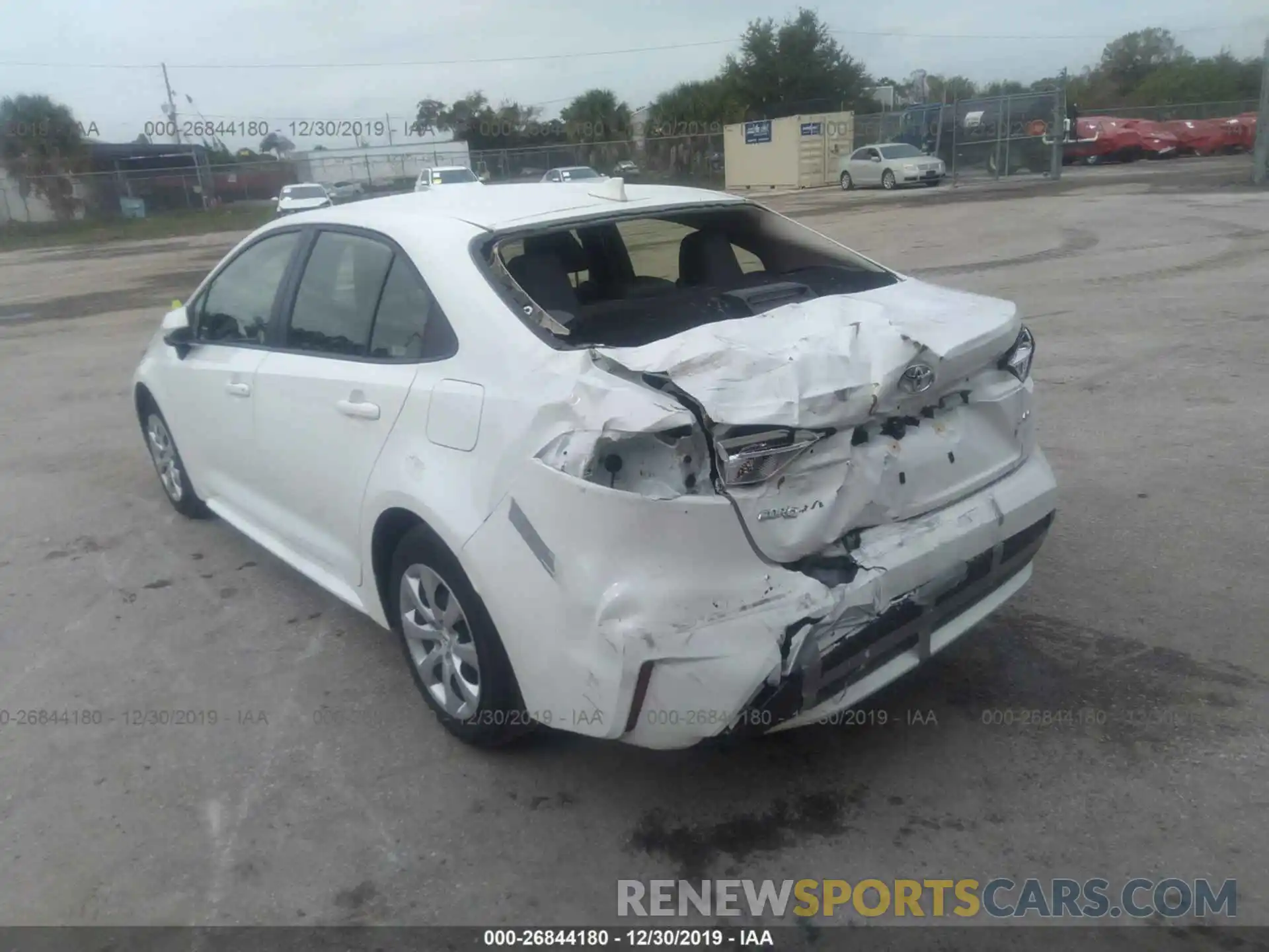 3 Photograph of a damaged car JTDEPRAE1LJ038089 TOYOTA COROLLA 2020