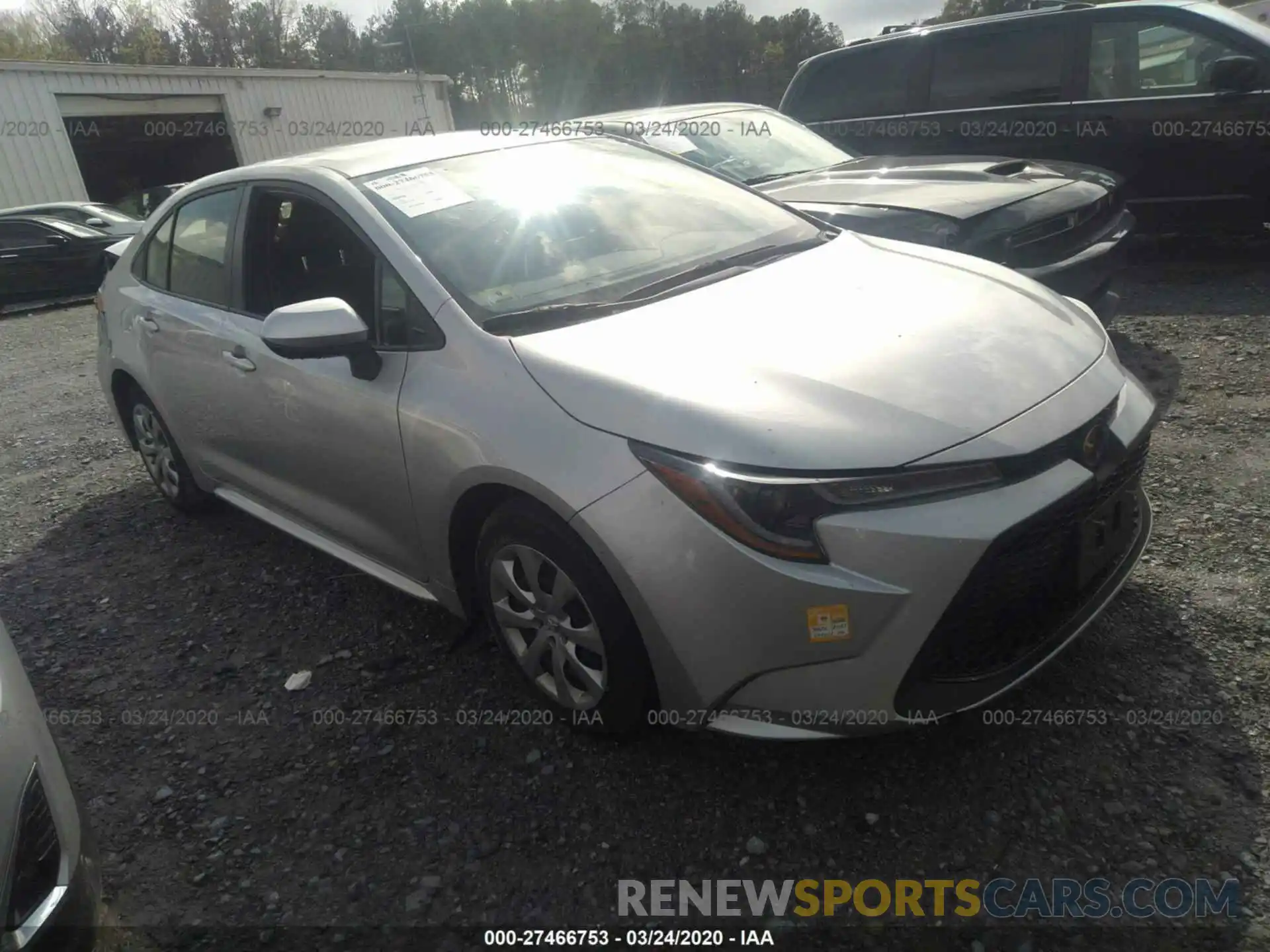 1 Photograph of a damaged car JTDEPRAE1LJ038142 TOYOTA COROLLA 2020