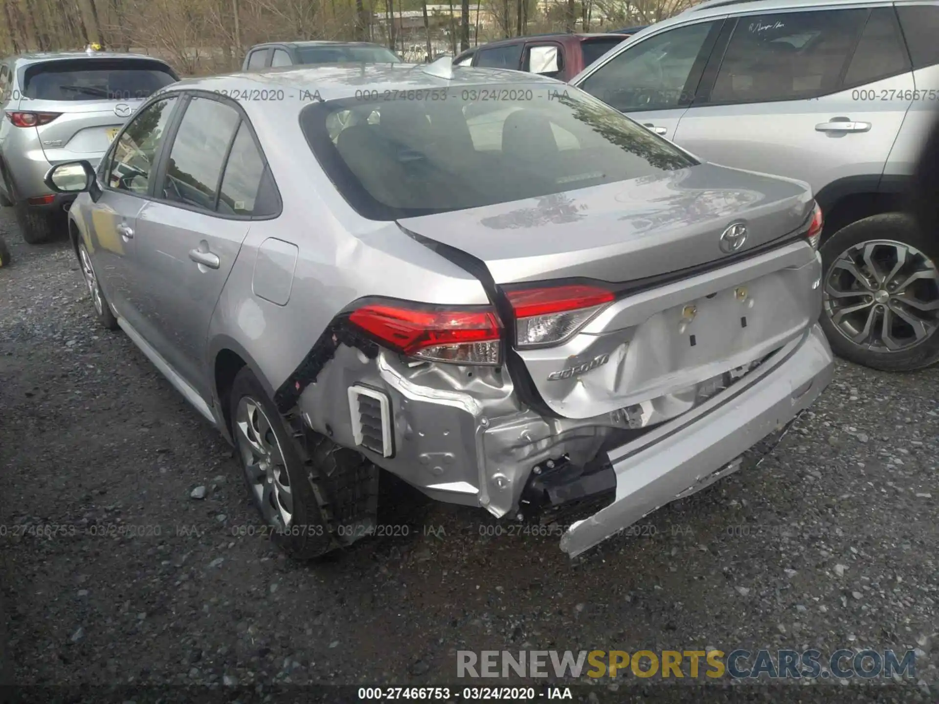 3 Photograph of a damaged car JTDEPRAE1LJ038142 TOYOTA COROLLA 2020