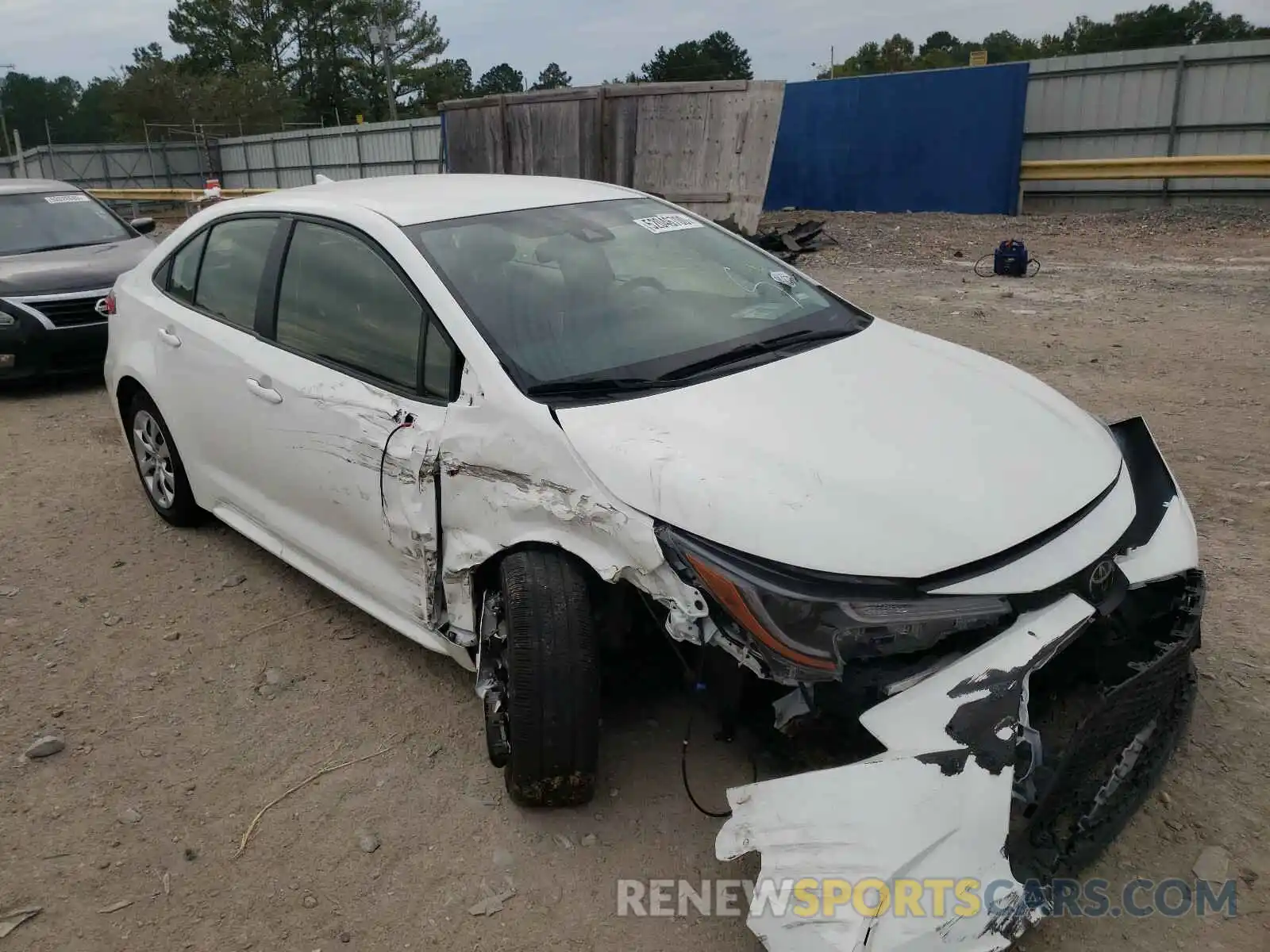 1 Photograph of a damaged car JTDEPRAE1LJ038335 TOYOTA COROLLA 2020