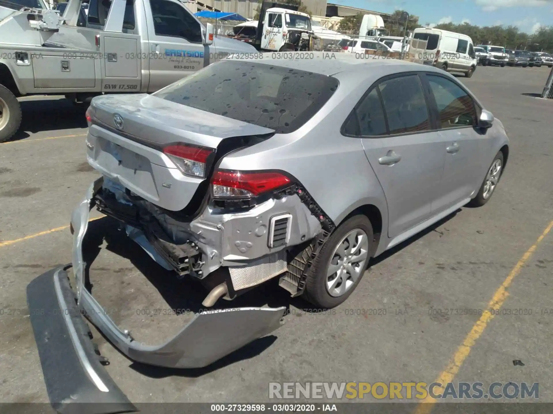 4 Photograph of a damaged car JTDEPRAE1LJ038349 TOYOTA COROLLA 2020