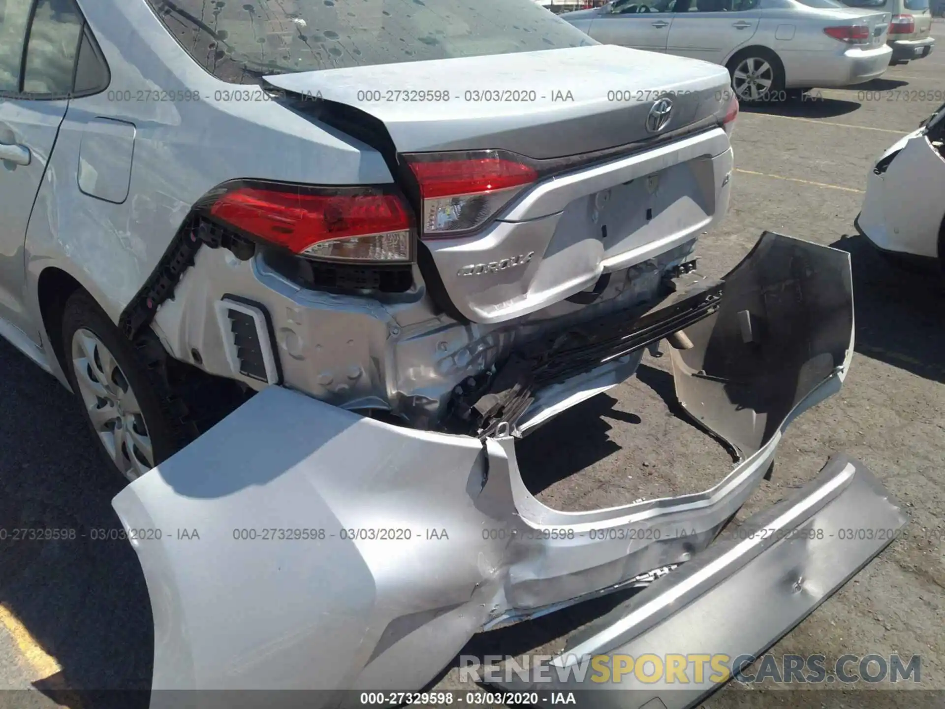 6 Photograph of a damaged car JTDEPRAE1LJ038349 TOYOTA COROLLA 2020