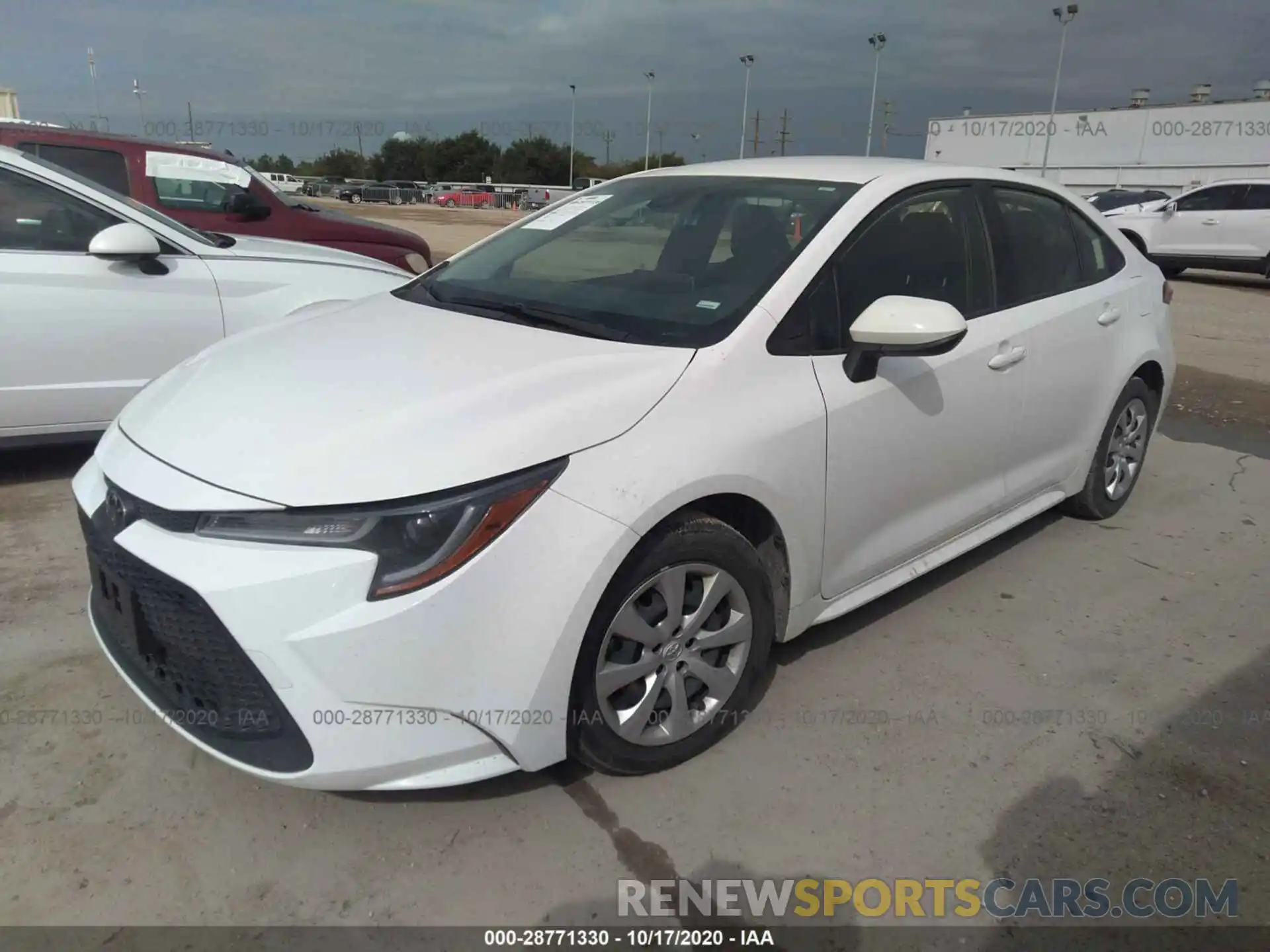 2 Photograph of a damaged car JTDEPRAE1LJ038612 TOYOTA COROLLA 2020