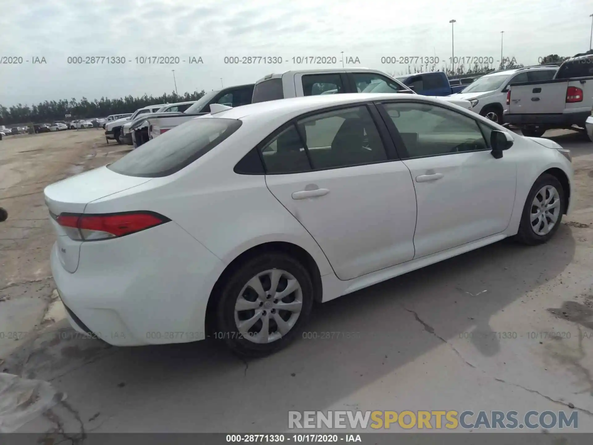 4 Photograph of a damaged car JTDEPRAE1LJ038612 TOYOTA COROLLA 2020