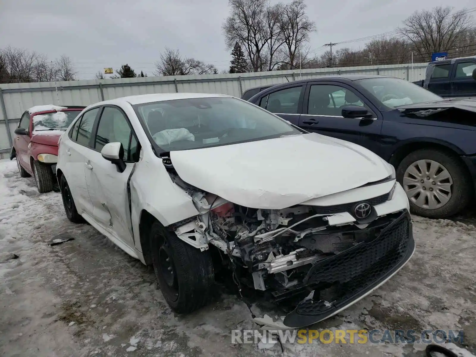 1 Photograph of a damaged car JTDEPRAE1LJ038979 TOYOTA COROLLA 2020