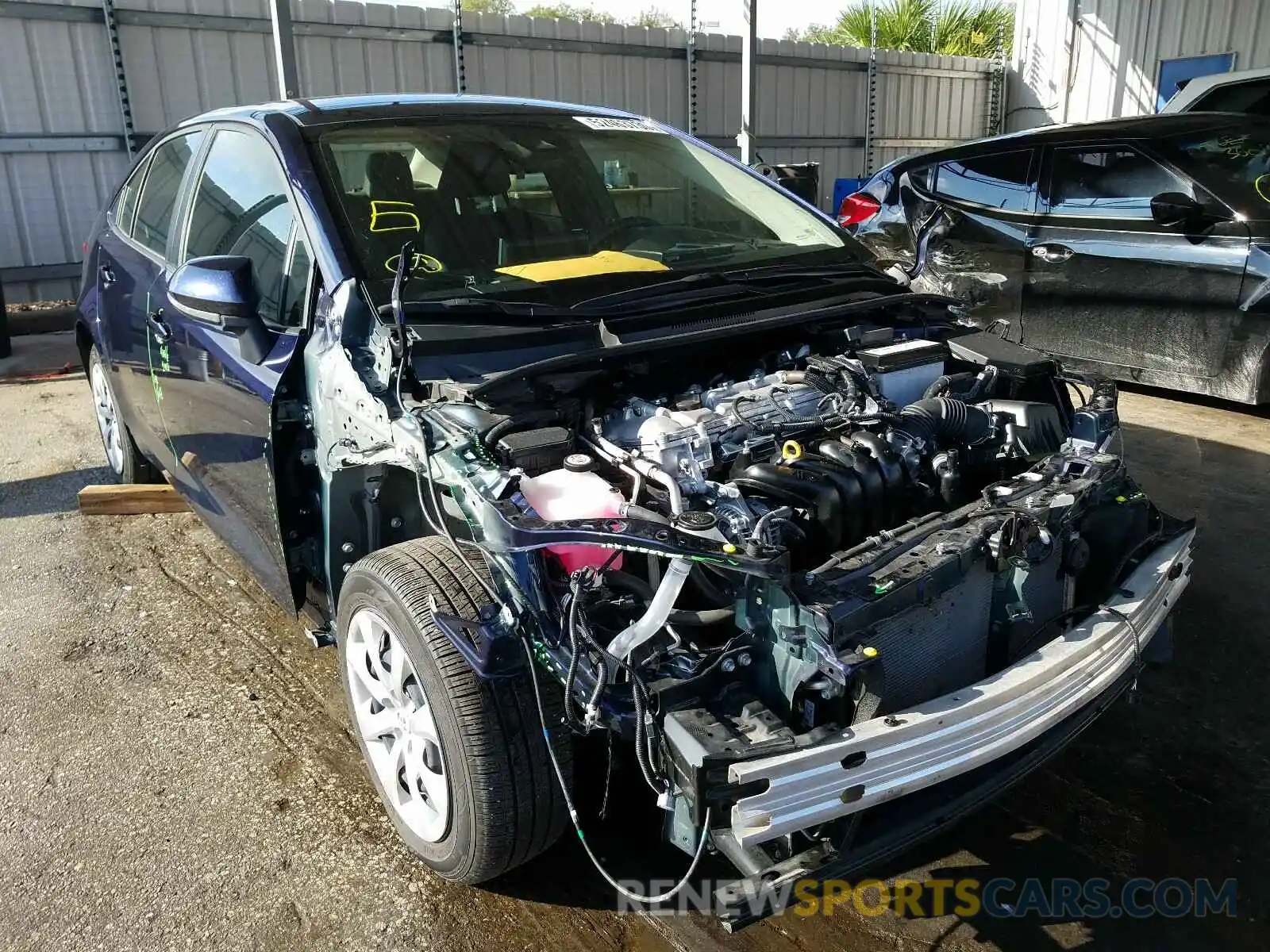 1 Photograph of a damaged car JTDEPRAE1LJ039131 TOYOTA COROLLA 2020