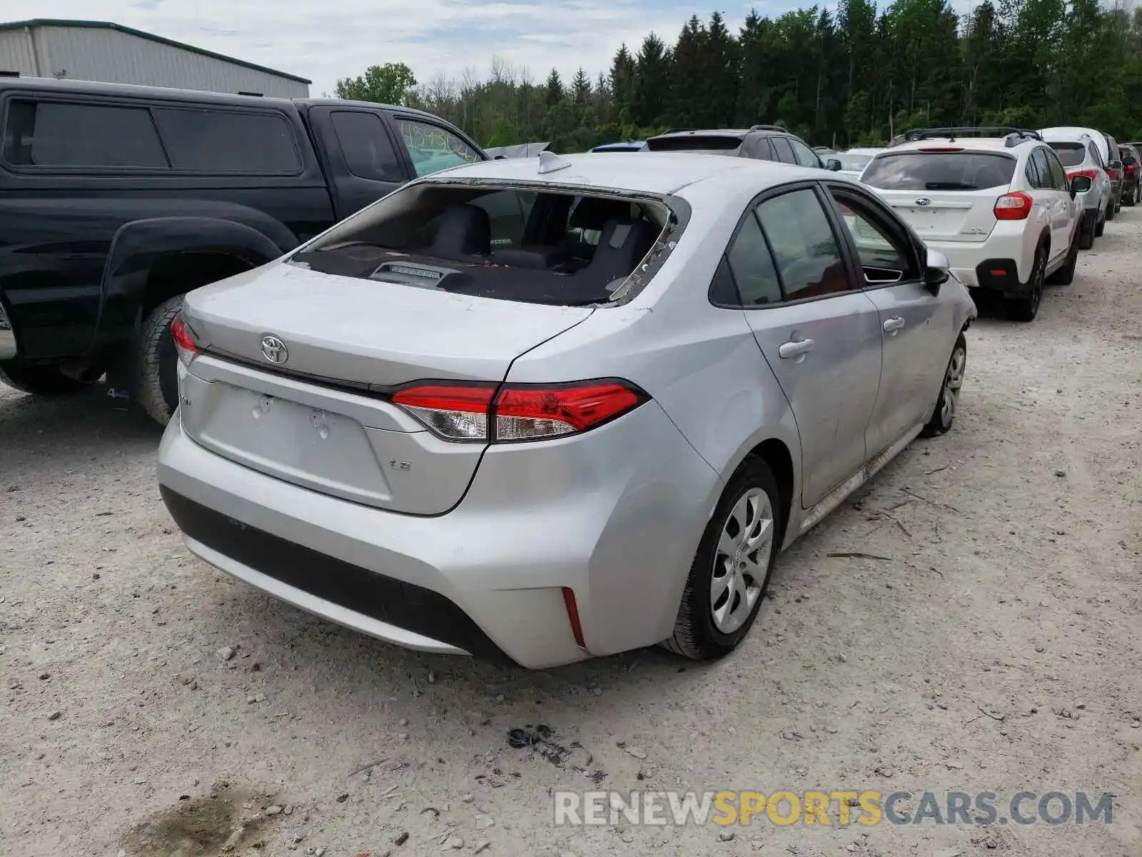 4 Photograph of a damaged car JTDEPRAE1LJ039484 TOYOTA COROLLA 2020