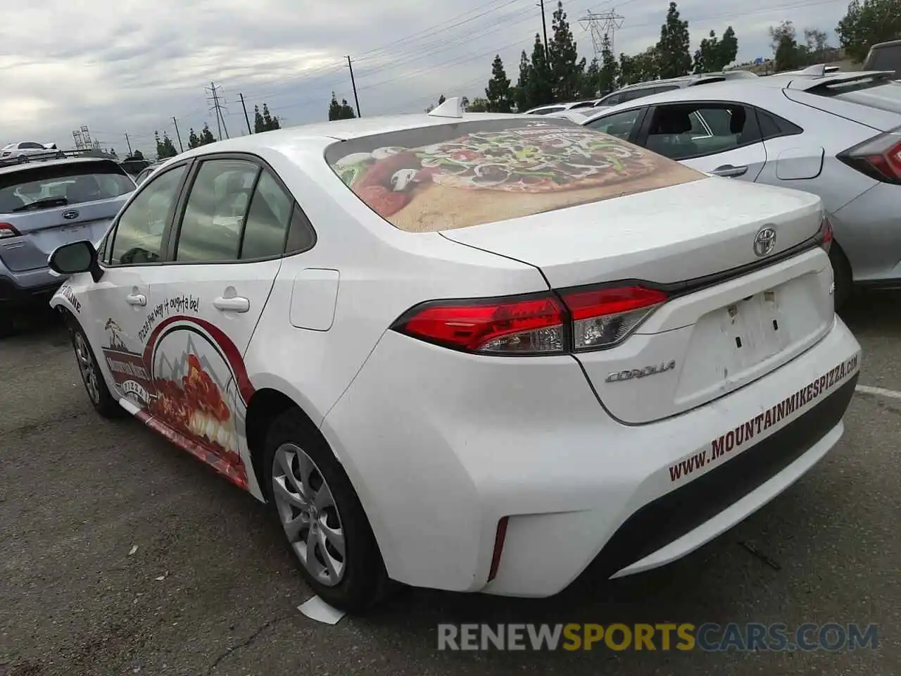 3 Photograph of a damaged car JTDEPRAE1LJ039503 TOYOTA COROLLA 2020