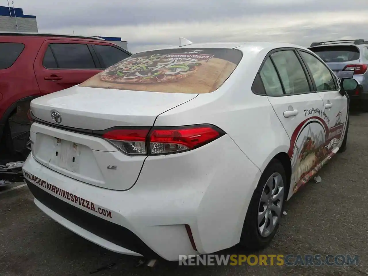 4 Photograph of a damaged car JTDEPRAE1LJ039503 TOYOTA COROLLA 2020