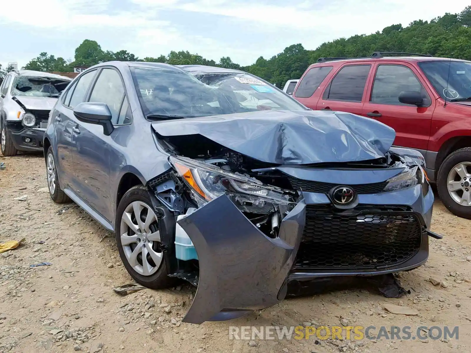 1 Photograph of a damaged car JTDEPRAE1LJ039646 TOYOTA COROLLA 2020