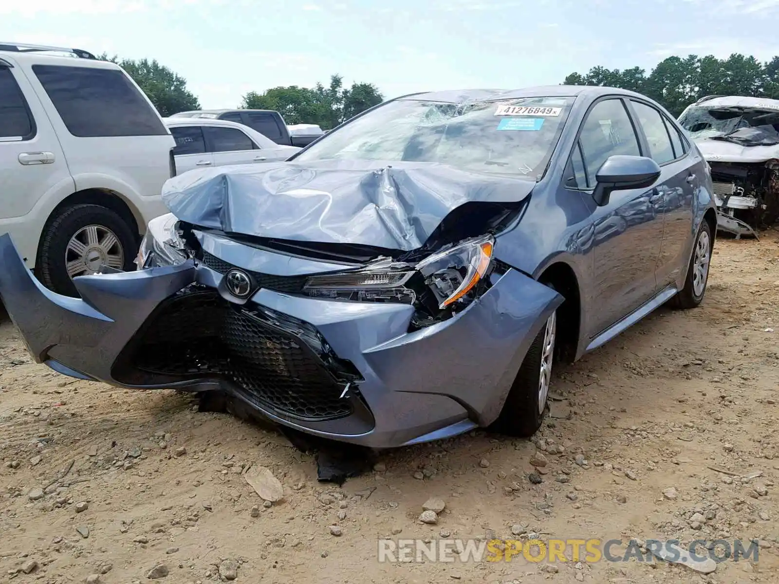 2 Photograph of a damaged car JTDEPRAE1LJ039646 TOYOTA COROLLA 2020