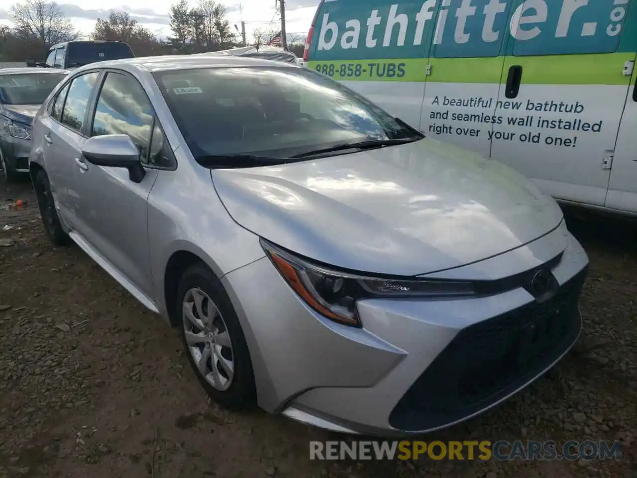 1 Photograph of a damaged car JTDEPRAE1LJ039680 TOYOTA COROLLA 2020