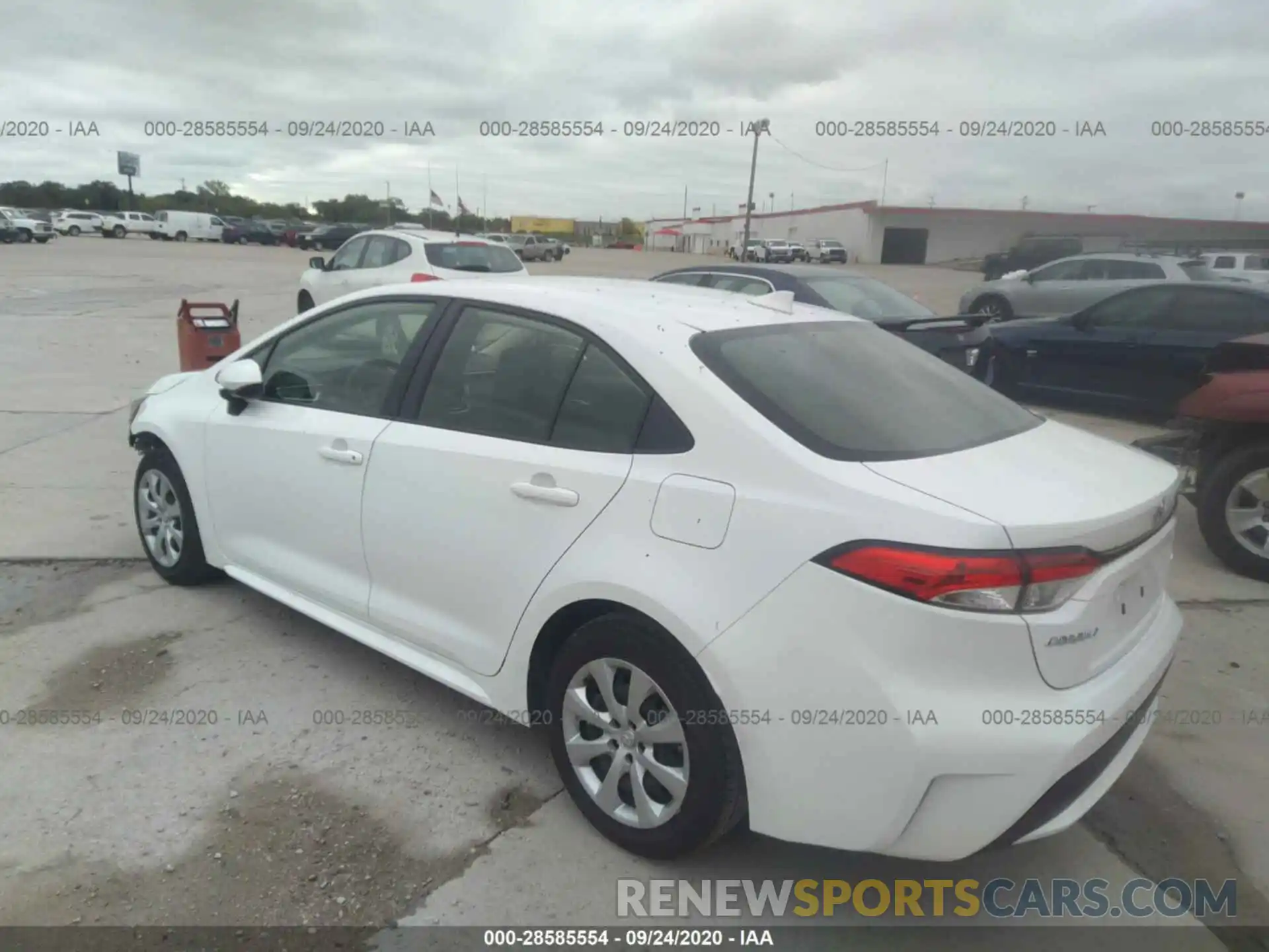 3 Photograph of a damaged car JTDEPRAE1LJ039923 TOYOTA COROLLA 2020