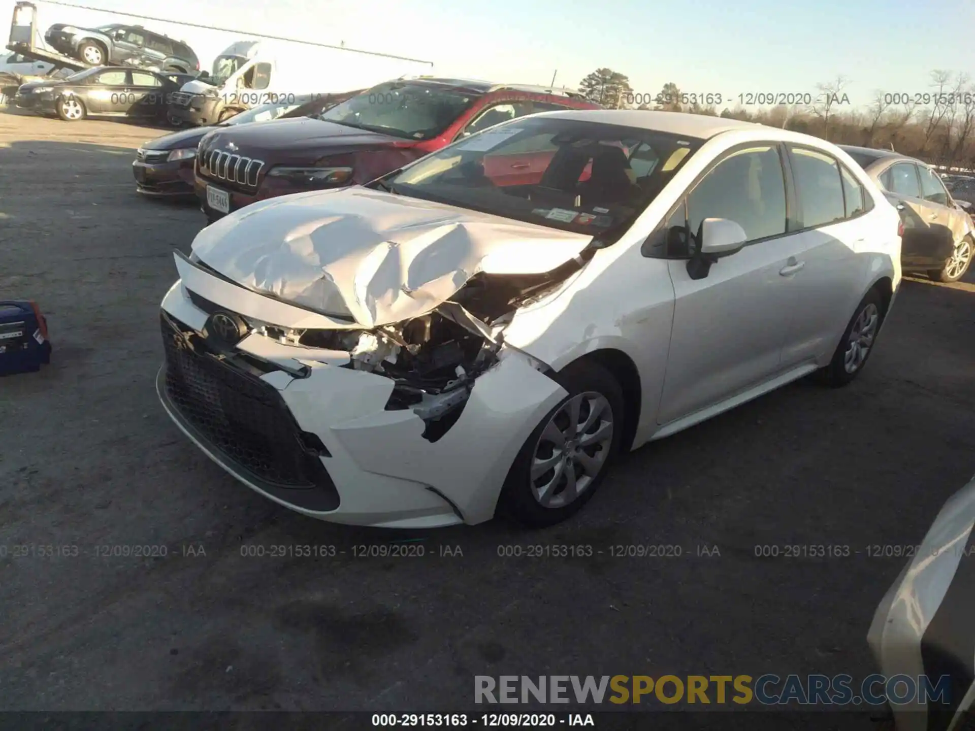 2 Photograph of a damaged car JTDEPRAE1LJ040053 TOYOTA COROLLA 2020