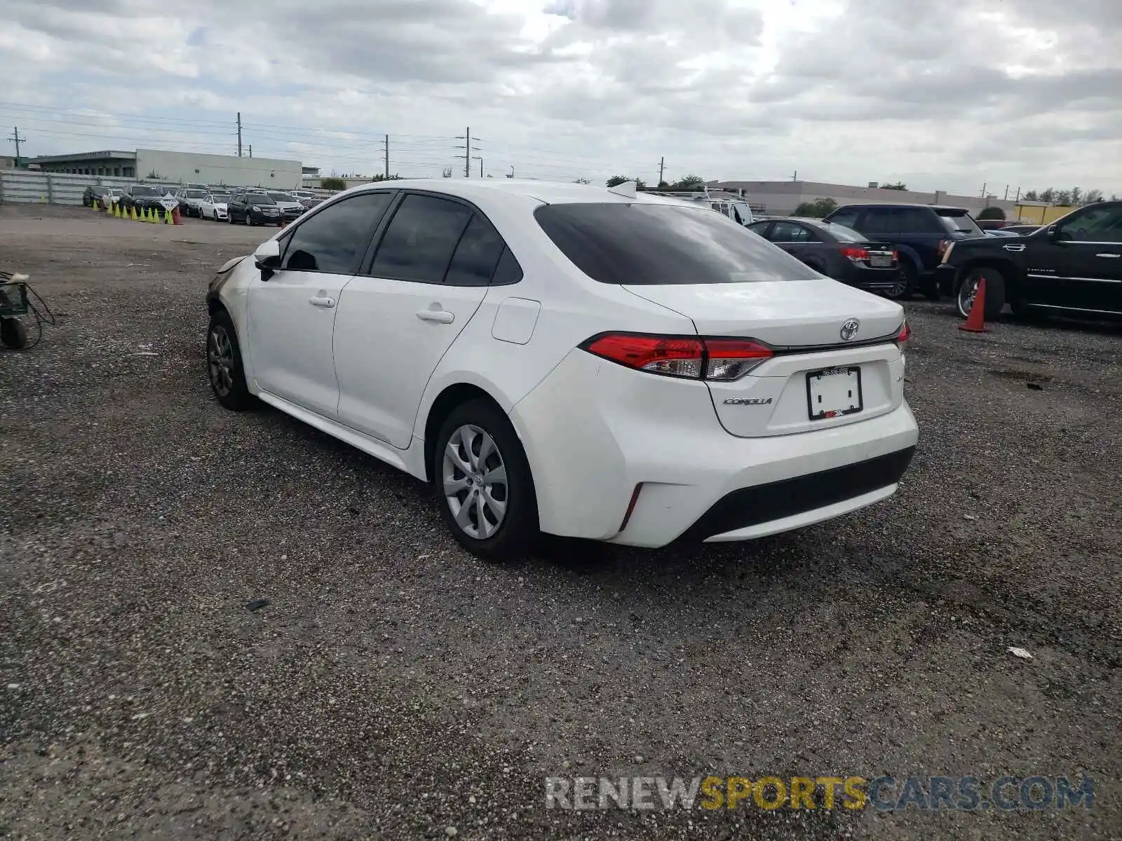 3 Photograph of a damaged car JTDEPRAE1LJ040067 TOYOTA COROLLA 2020