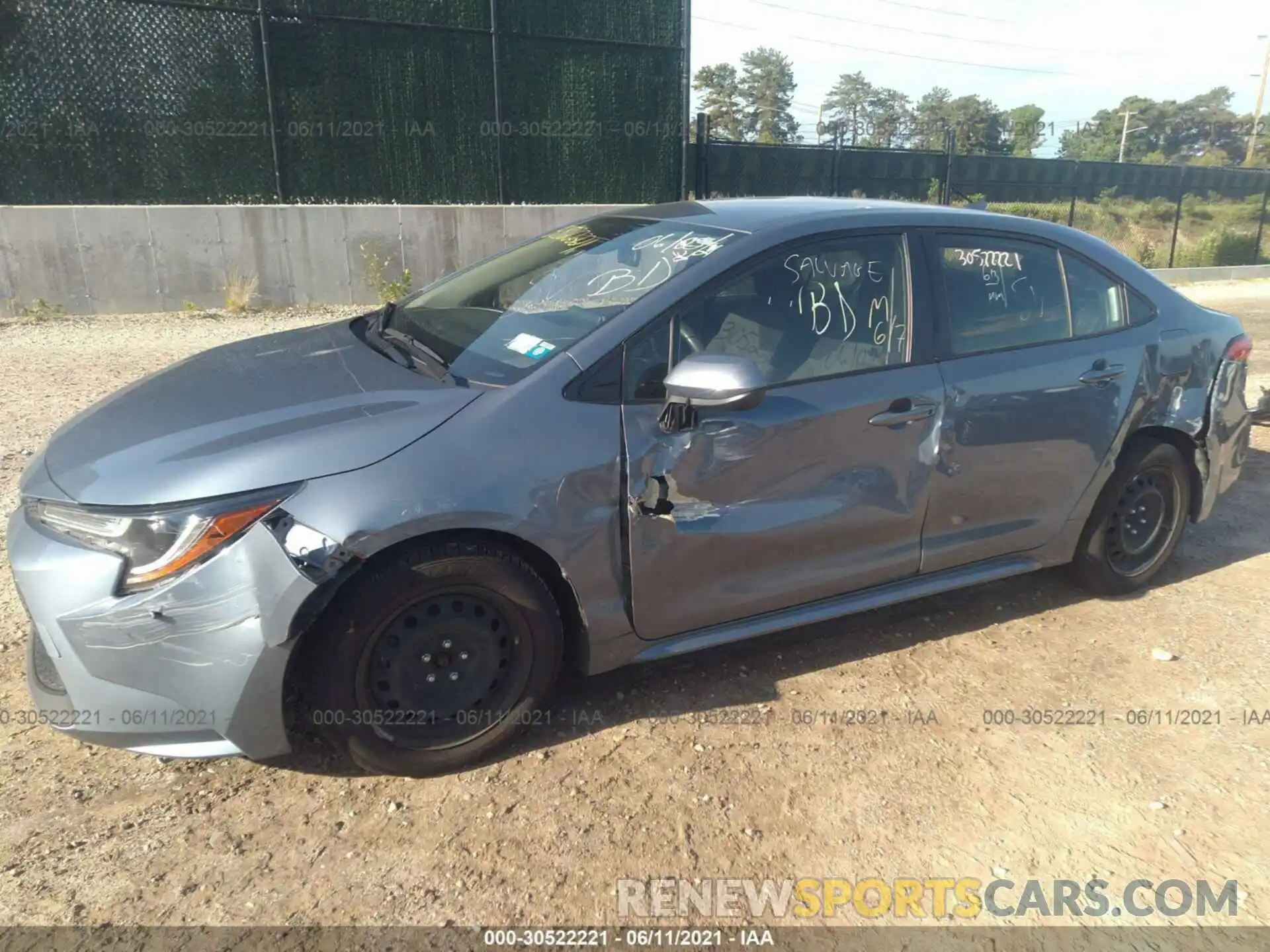 6 Photograph of a damaged car JTDEPRAE1LJ040103 TOYOTA COROLLA 2020