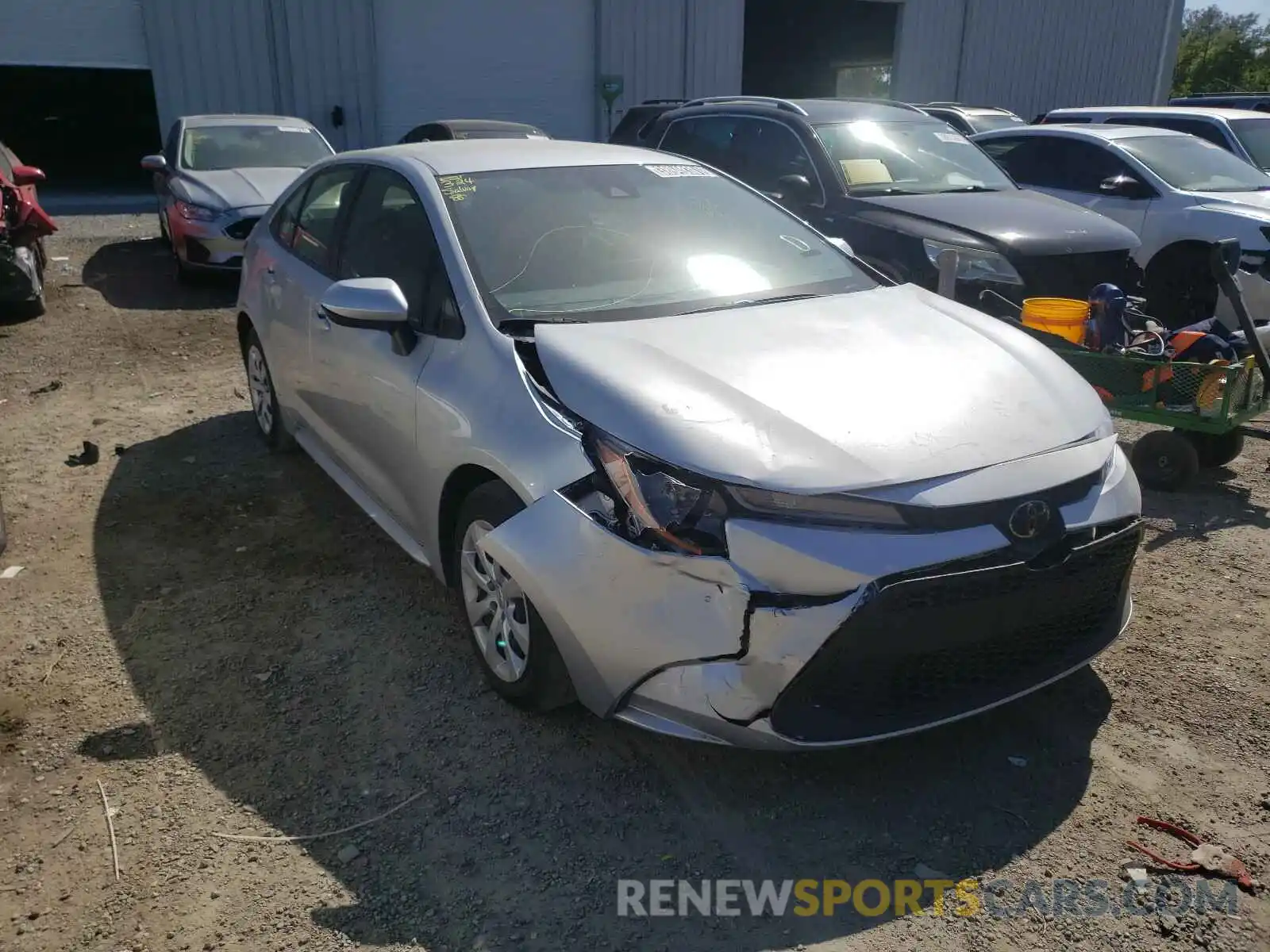 1 Photograph of a damaged car JTDEPRAE1LJ040392 TOYOTA COROLLA 2020